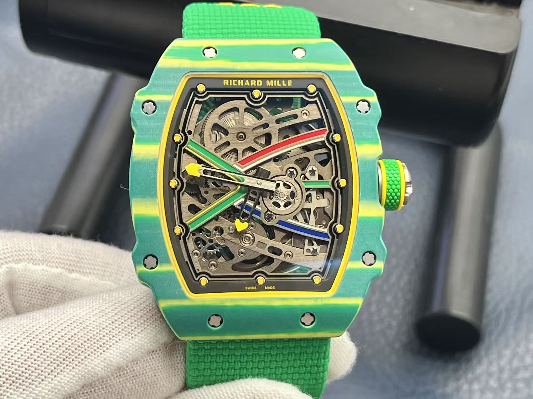 Richard Mille RM67-02 V3: Ultra-Thin Green & Yellow Sports Watch Replica 3 i1741707605446 2510 0 1