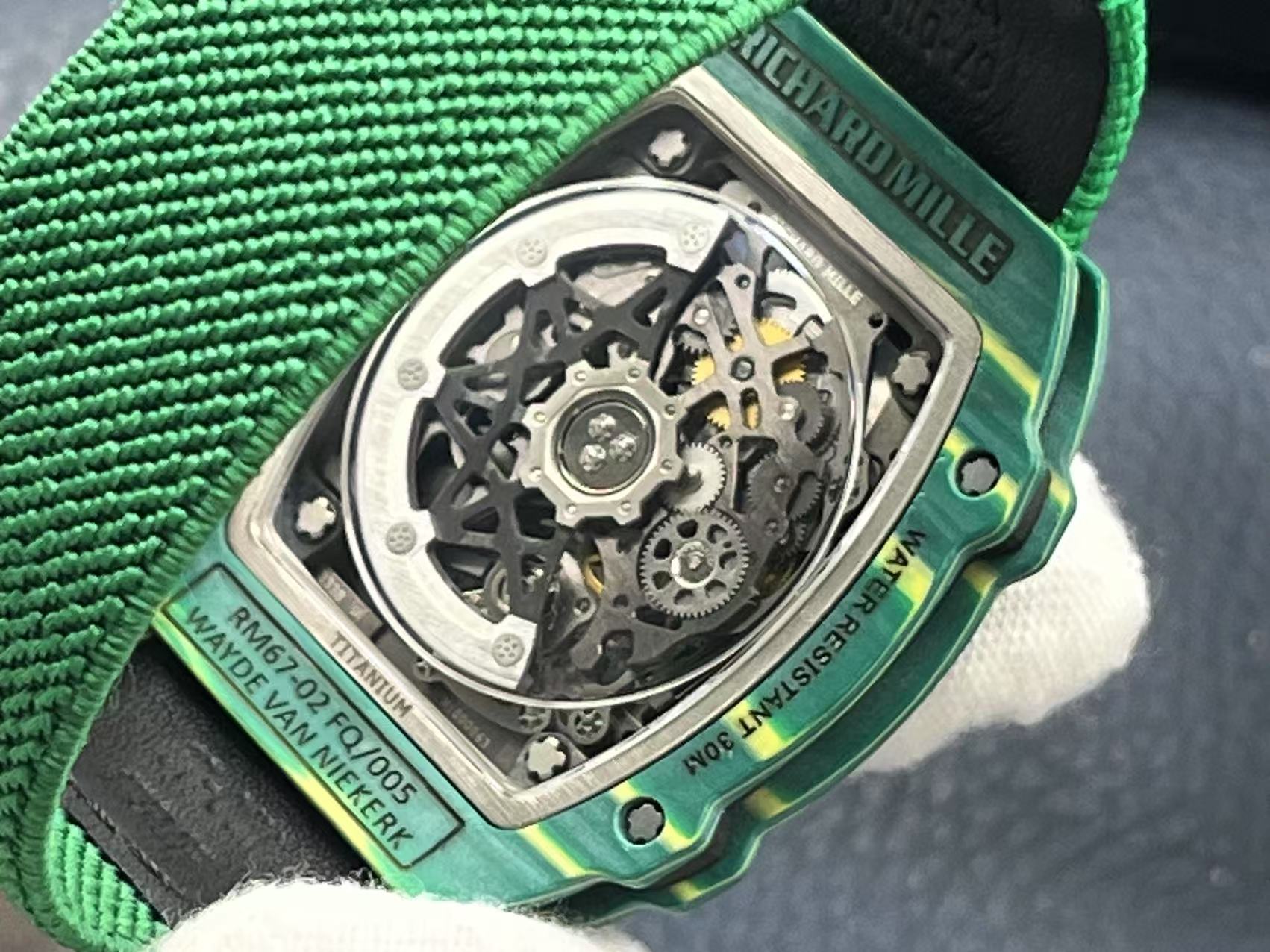 Richard Mille RM67-02 V3: Ultra-Thin Green & Yellow Sports Watch Replica 10 i1741707606888 3723 0 8