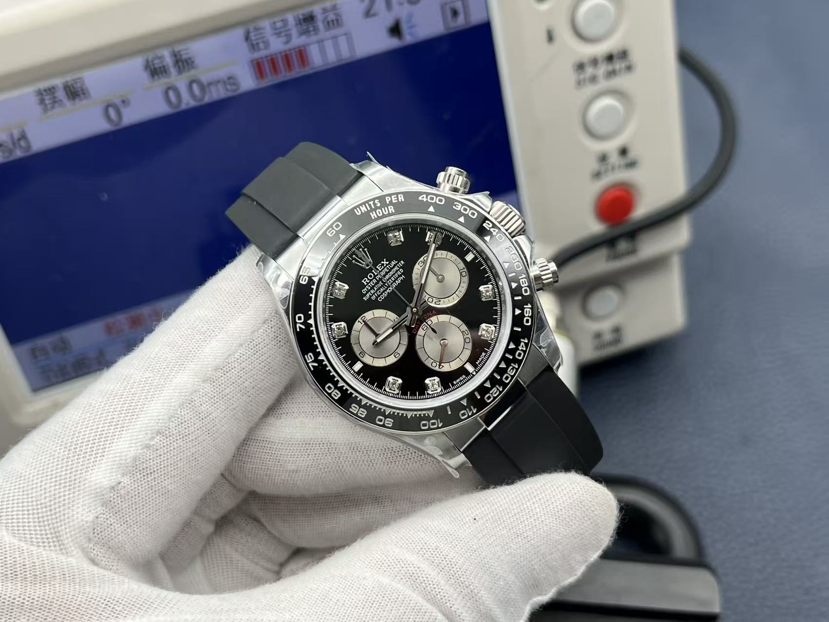 NO:388022,QF factory Rolex 4131 Ditona has 904 steel counterweight version gold packaging, rolex19860909QF工厂 劳力士4131迪通拿 分别有904钢 配重版本 可包金,,rolex,Watch