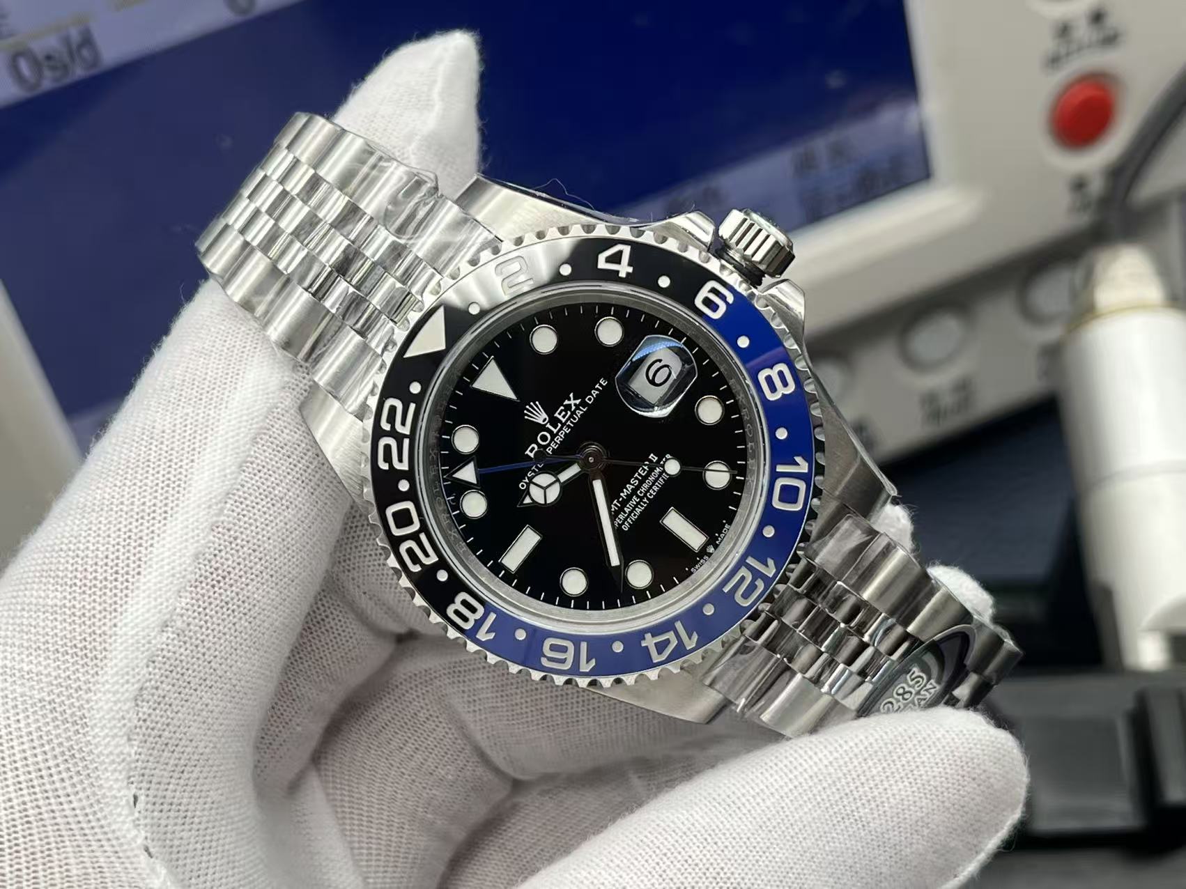 NO:389295,C Rolex Greenwich v3 version/Blue Purple Circle Inter Milan/40mm/Shanghai fully automatic machinery, Rolex19860909C劳力士格林尼治v3版本/蓝紫圈国米/40mm/上海全自动机械,,rolex,Watch