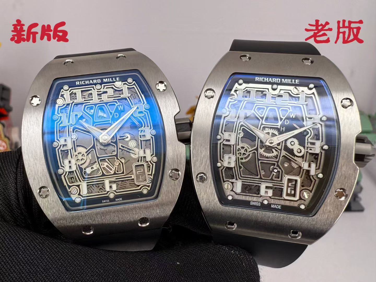 NO:711402,The new version of RM67-01 is modified and upgraded to the original size of 38.7×47.5×7.75 thickness, grade 5 titanium alloy, and the side shell has corrected bevel processing, closer to the original. Pre-orders accepted [seduce][seduce][seduce],19860909新版RM67-01改装升级对版原装尺寸38.7×47.5×7.75厚度 五级钛合金 侧面壳更正斜边处理 更加接近原装 接受预定[勾引][勾引][勾引],,Watch