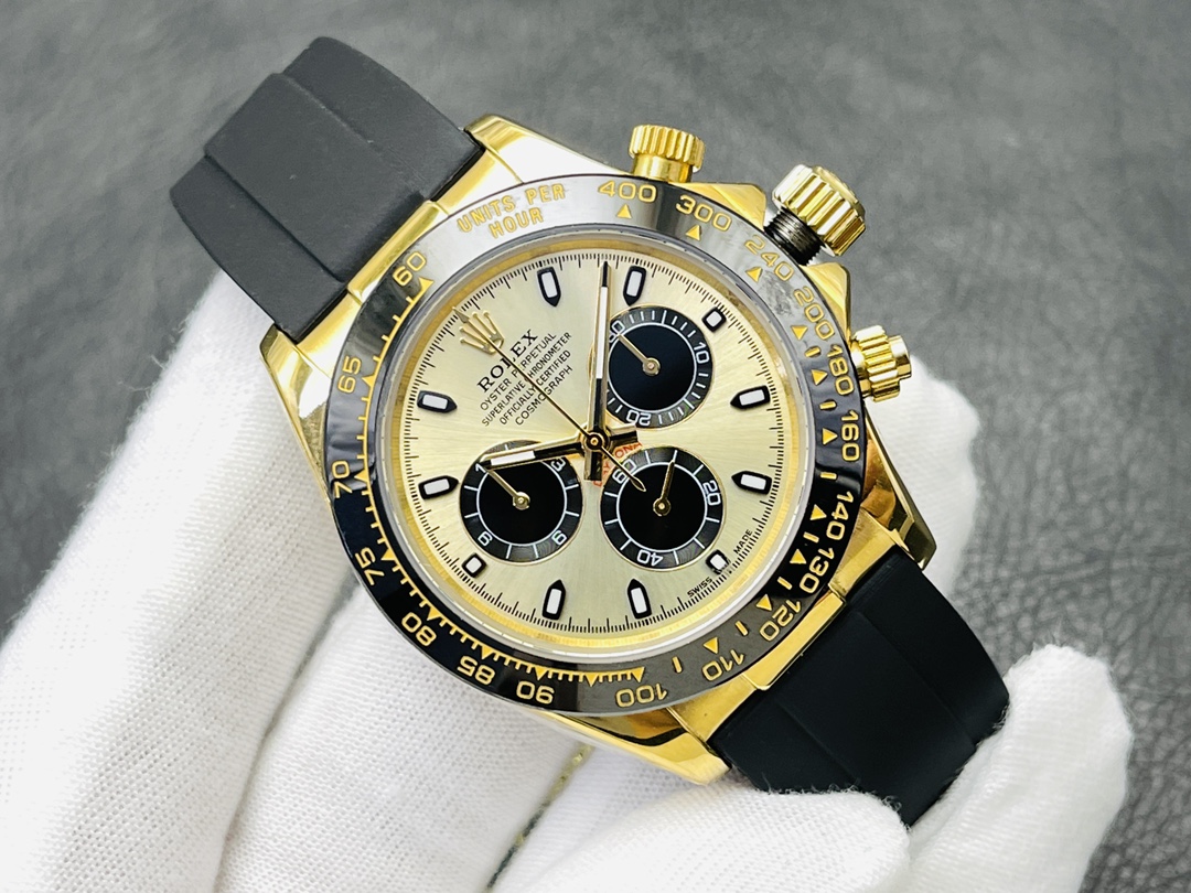 Rolex Daytona Orologio da Polso Nero Blu Rosa Platino Bianco Incisione Cinturino in acciaio inossidabile