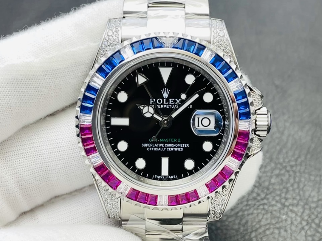 Rolex Submariner Orologio da Polso Nero Blu Denim Blue Verde Platino Lucidatura Pantaloni da tuta Automatic Mechanical Movement Cinturino in acciaio inossidabile