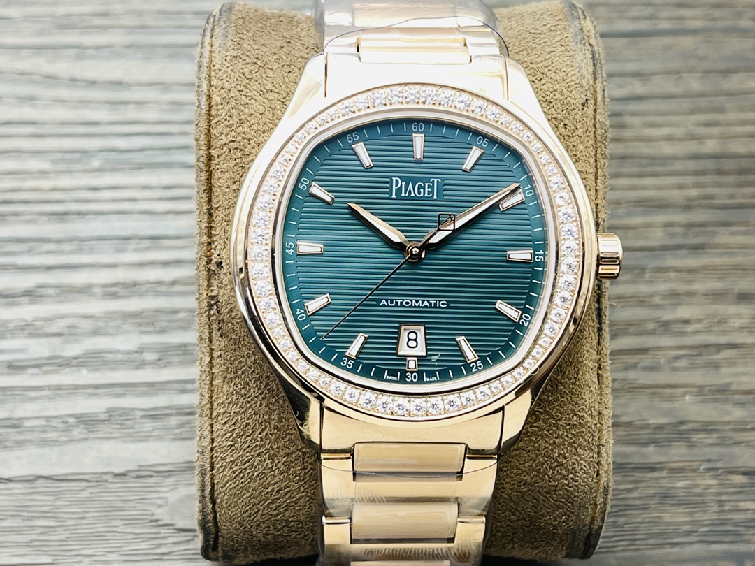 NO:146855,Men's model [V9 Factory wall crack recommendation, the highest version in the market] Earl's ultra-thin PIAGET POLO series couple watch, known as Little Nautilus!  An elegant sports couple watch, integrating business   sports and leisure, welcome to compare details: 1 is equipped with a customized version of the 1110P automatic winding movement, with a 50-hour power reserve. 2316L steel shell cover, I-band and horizontal brushed middle beads echo the case of the 