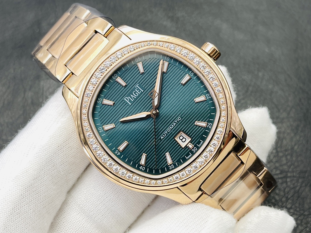 NO:145901,[V9 Factory wall crack recommendation, the highest version in the market] Earl Ultra Thin PIAGET POLO series couple watch, known as Little Nautilus!  An elegant sports couple watch, integrating business   sports and leisure, welcome to compare details: 1 is equipped with a customized version of the 1110P automatic winding movement, with a 50-hour power reserve. 2316L steel shell cover, I-band and horizontal brushed middle beads echo the case of the 