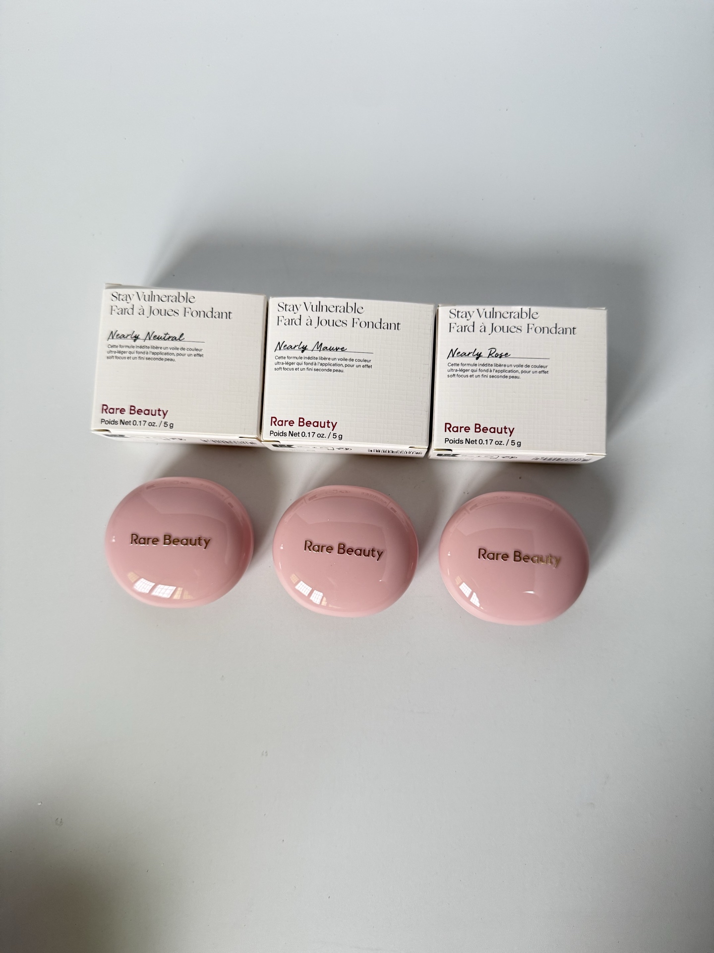 38. Rubor en crema Selena 5g 🔜 ¡Calidad uno a uno! 3 colores: Neutral#, Mauve#, Rose#. Tamaño completo Rare Beauty rub…