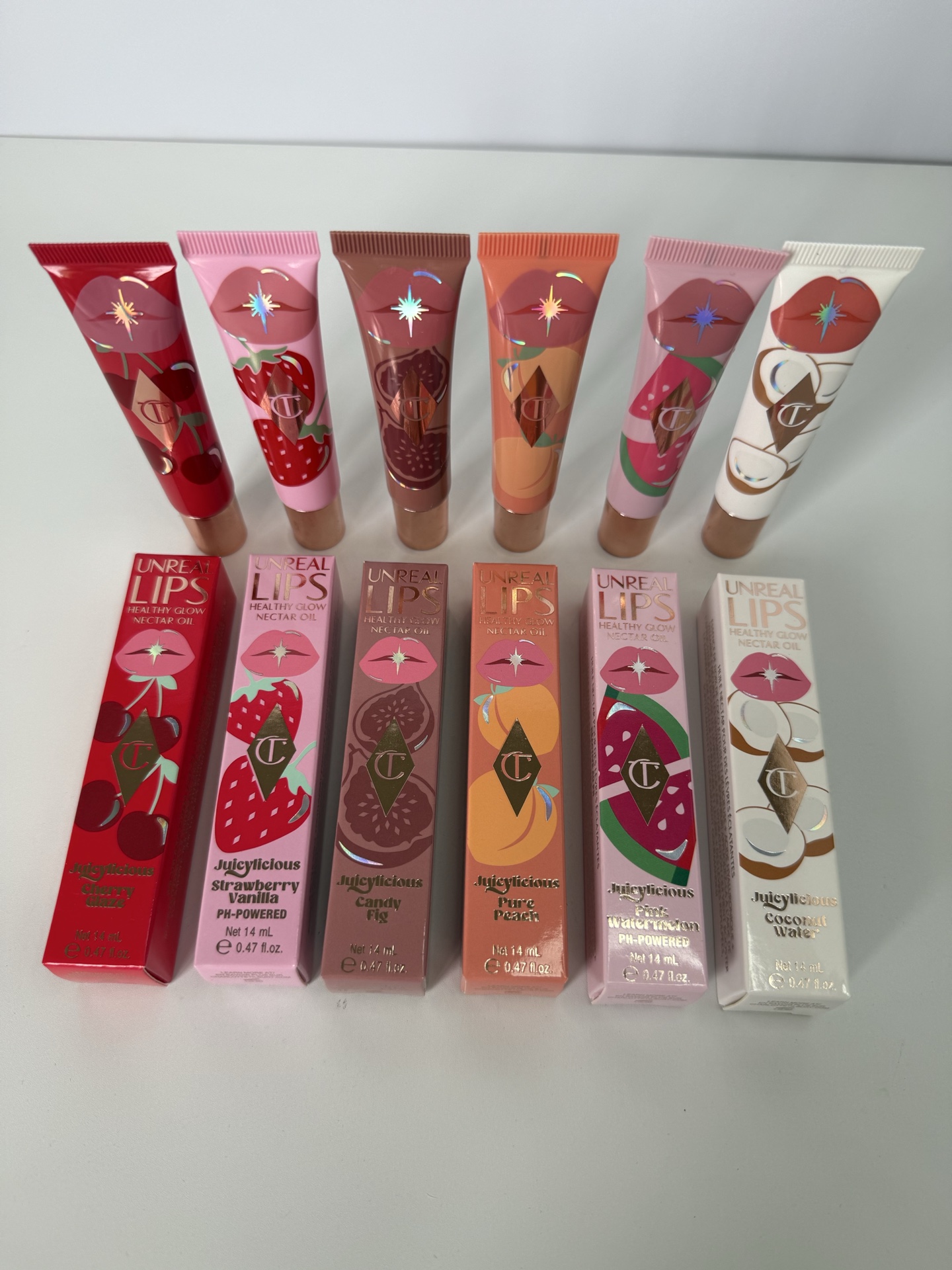 30. Brillo labial CT 14ml 🔜 ¡Calidad uno a uno! 6 colores: Cereza Fluida#, Fresa con Vainilla#, Higo Dulce#, Durazno T…