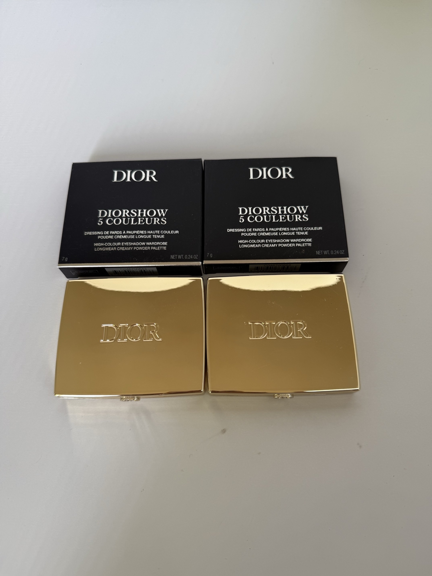 40！（nota de pedido: sombra de ojos Dior dorada + número de color） paleta de sombras de ojos Dior navidad dorada 5 color…