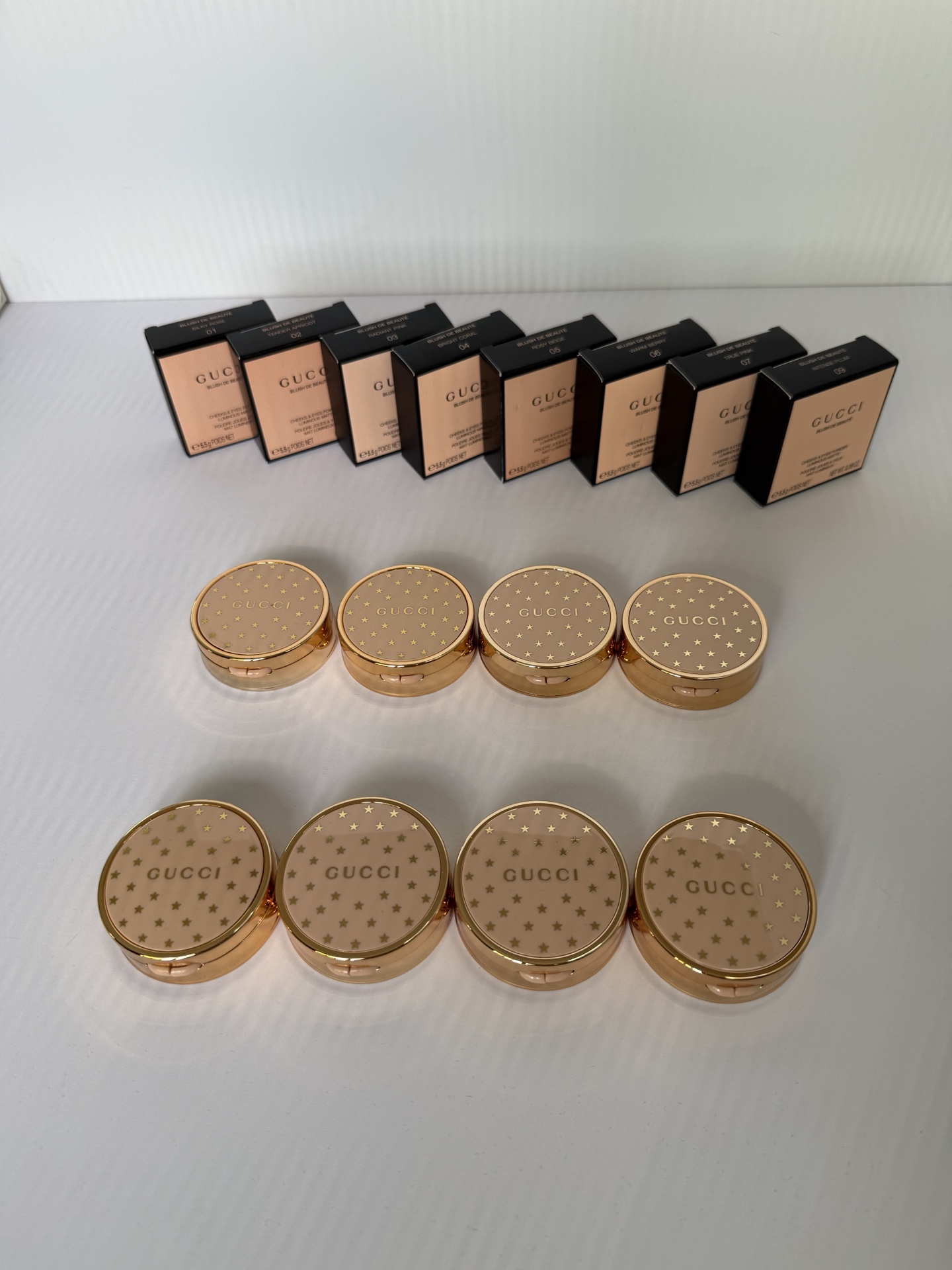 28！（nota del pedido: colorete de Gucci + número de tono) Colorete Gucci Éclat de Beauté 5.5g, 8 tonos: #01 SILKY ROSE r…