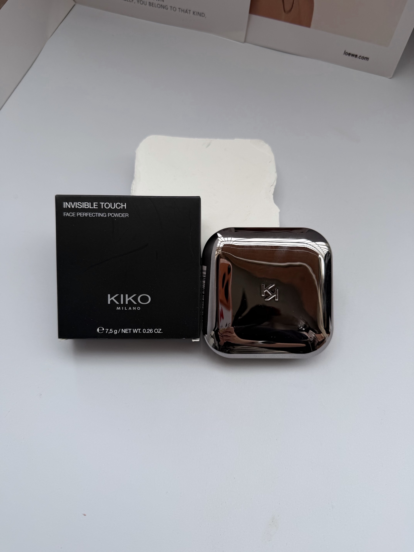 30! (Nota del pedido: KIKO polvo de loto) KIKO polvo compacto de loto blanco 7.5g 1 color: polvo compacto de loto blanc…