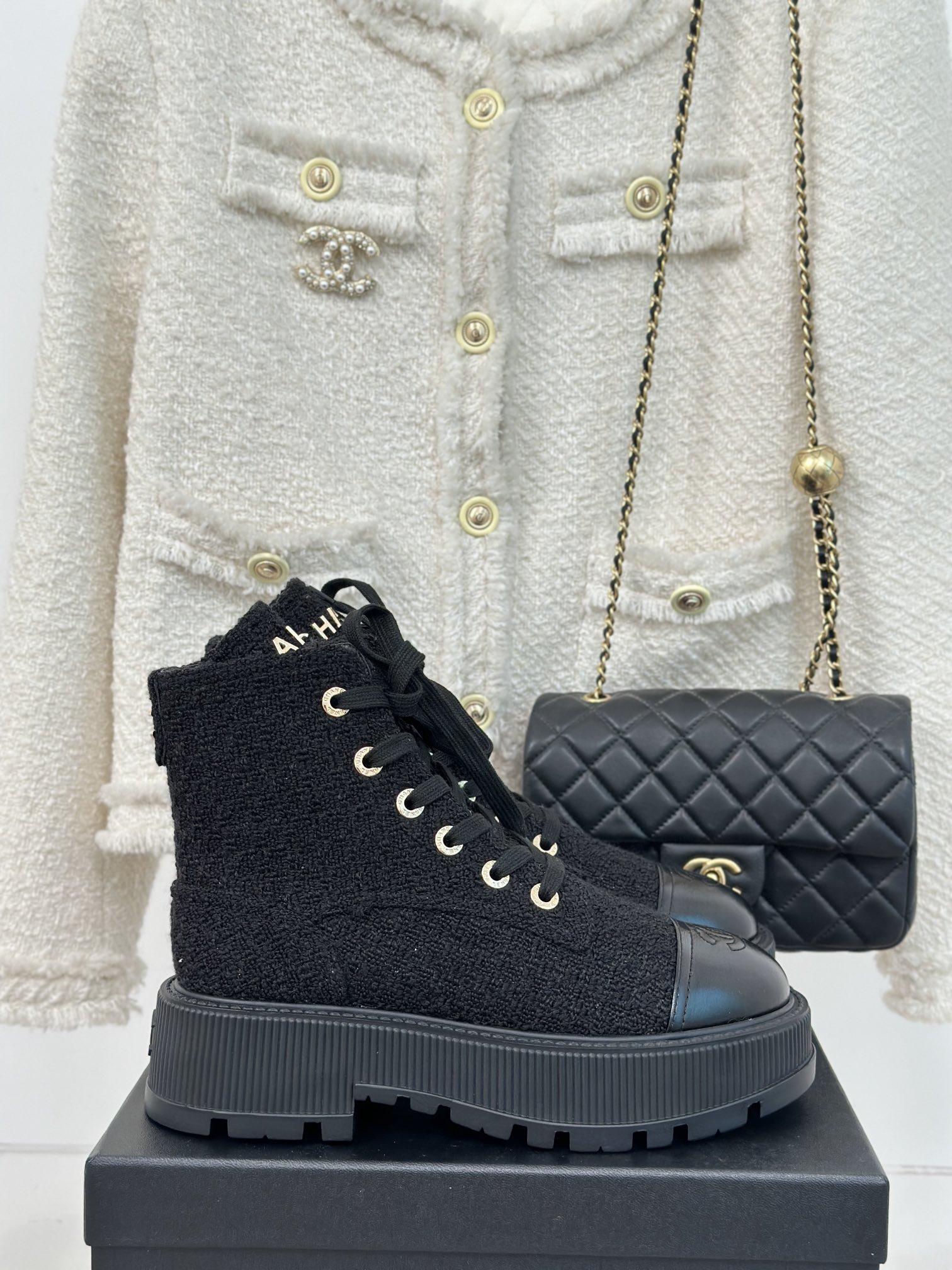 Chanel Short Boots Rubber Sheepskin Fall/Winter Collection