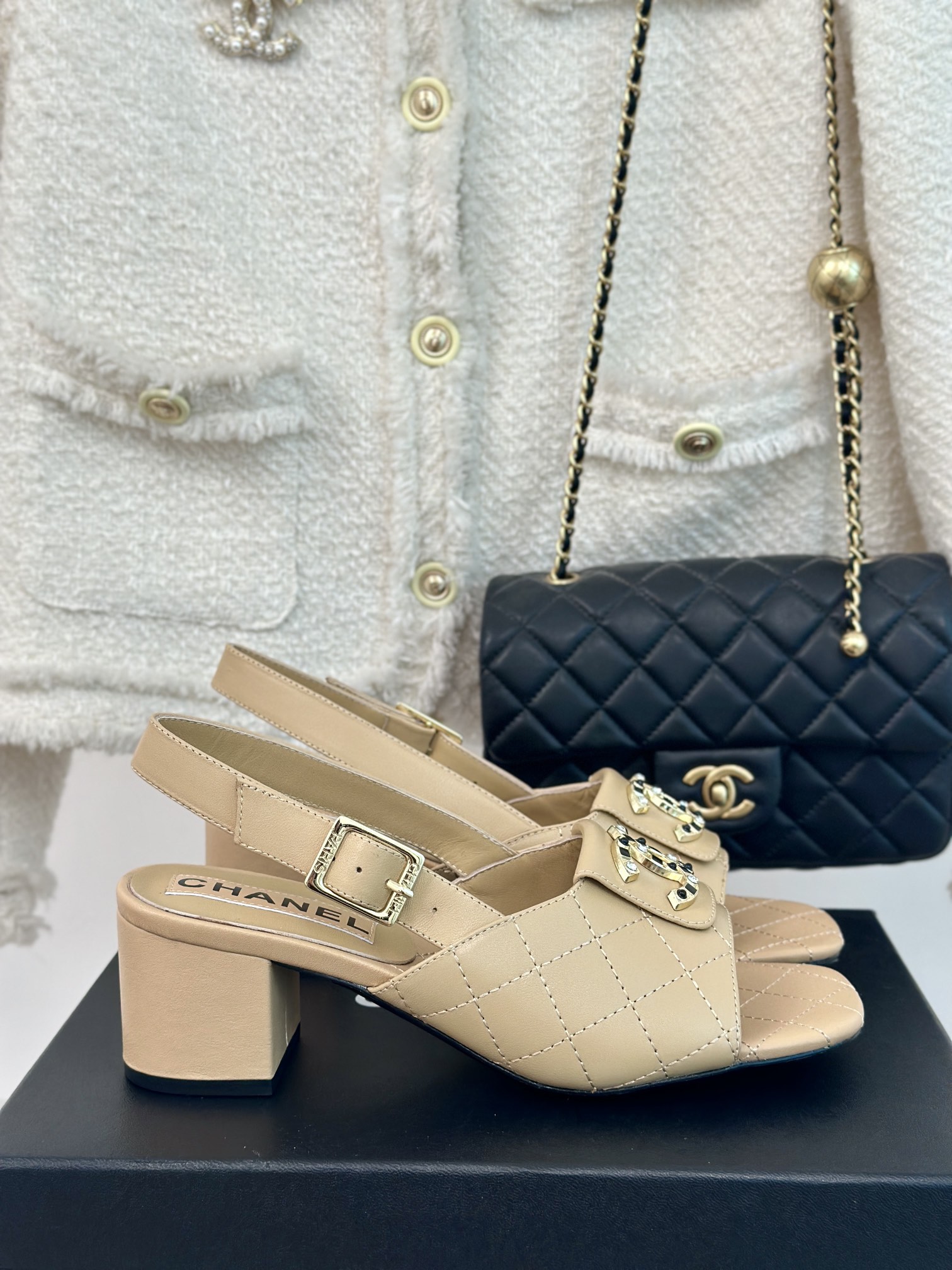 Chanel Shoes Sandals Replica AAA+ Designer
 Cowhide Lambskin Sheepskin Silk
