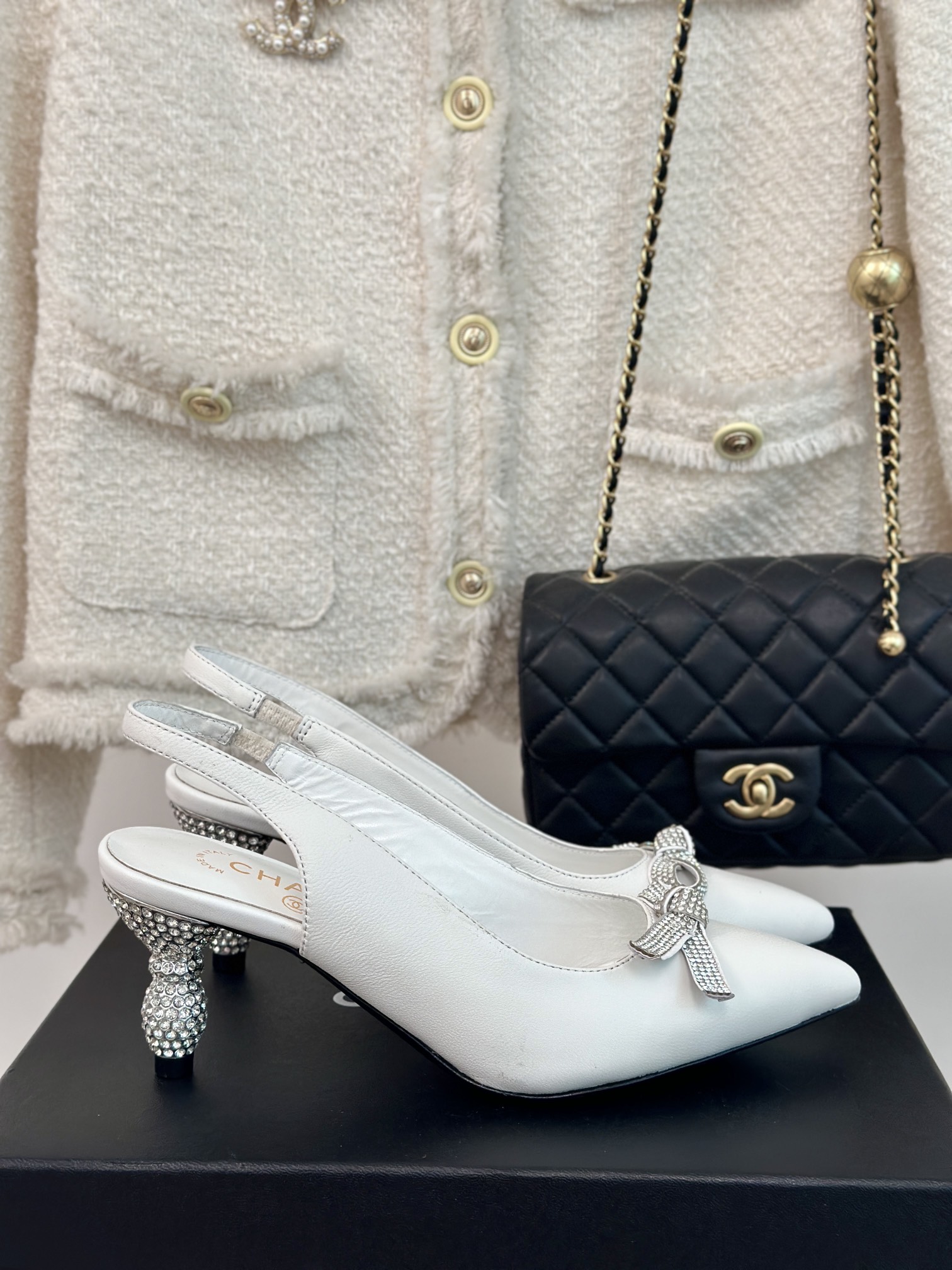 Luxury
 Chanel Buy Shoes High Heel Pumps Sandals Cowhide Lambskin Sheepskin Silk