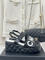 Chanel Buy Shoes Sandals Lambskin Rubber Sheepskin Silk Summer Collection