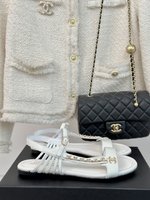 What best replica sellers
 Chanel New
 Shoes Sandals Cowhide Sheepskin Silk Spring/Summer Collection Chains