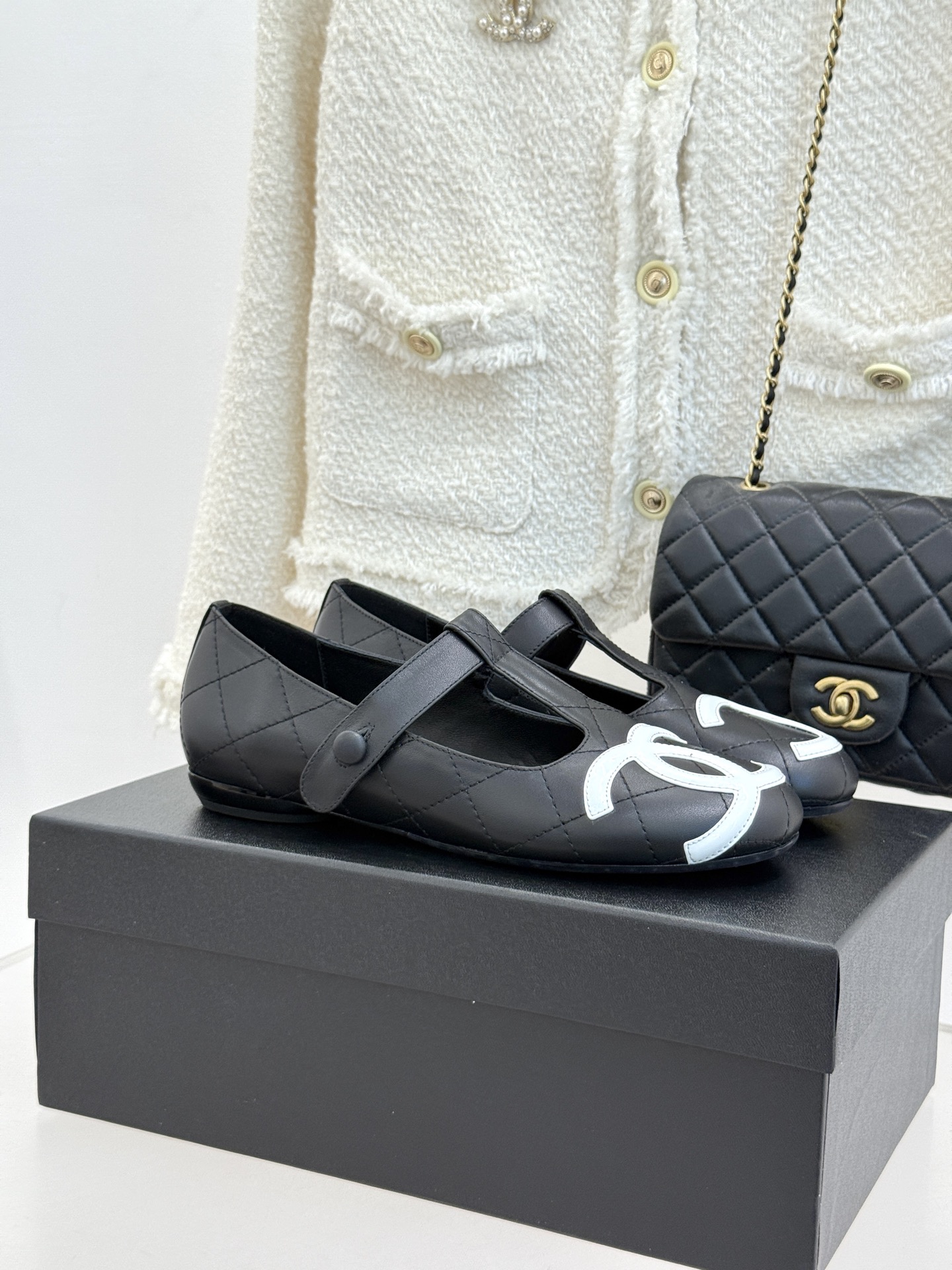 Chanel Women's Classic Double C Mary Jane Ballet Flats - Iconic Design 3 i1757004131633 7697 0 0