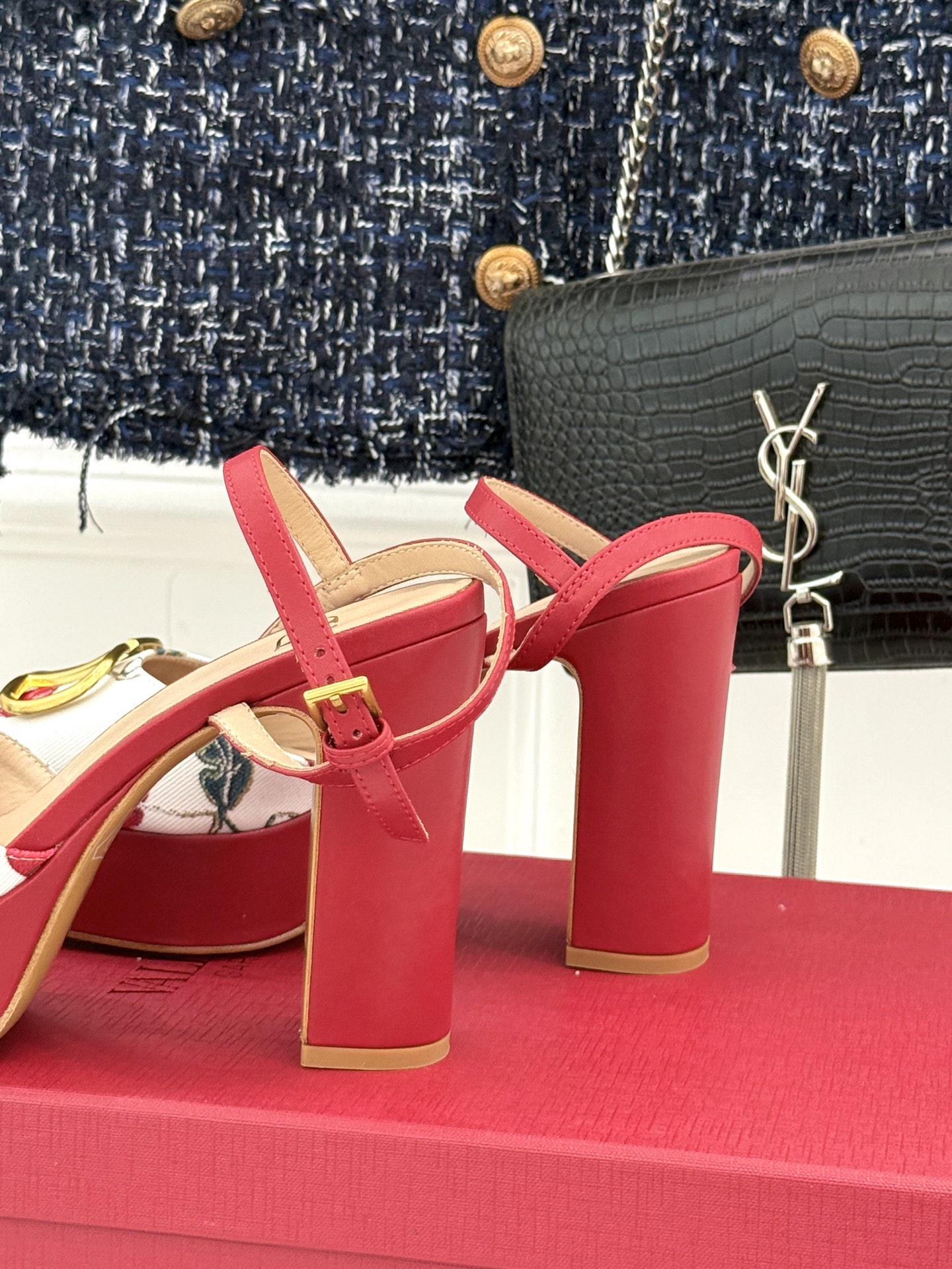 Valentino Women's Platform Heel Sandals with Cherry and V Logo Detail 7 i1757187660390 7828 0 5