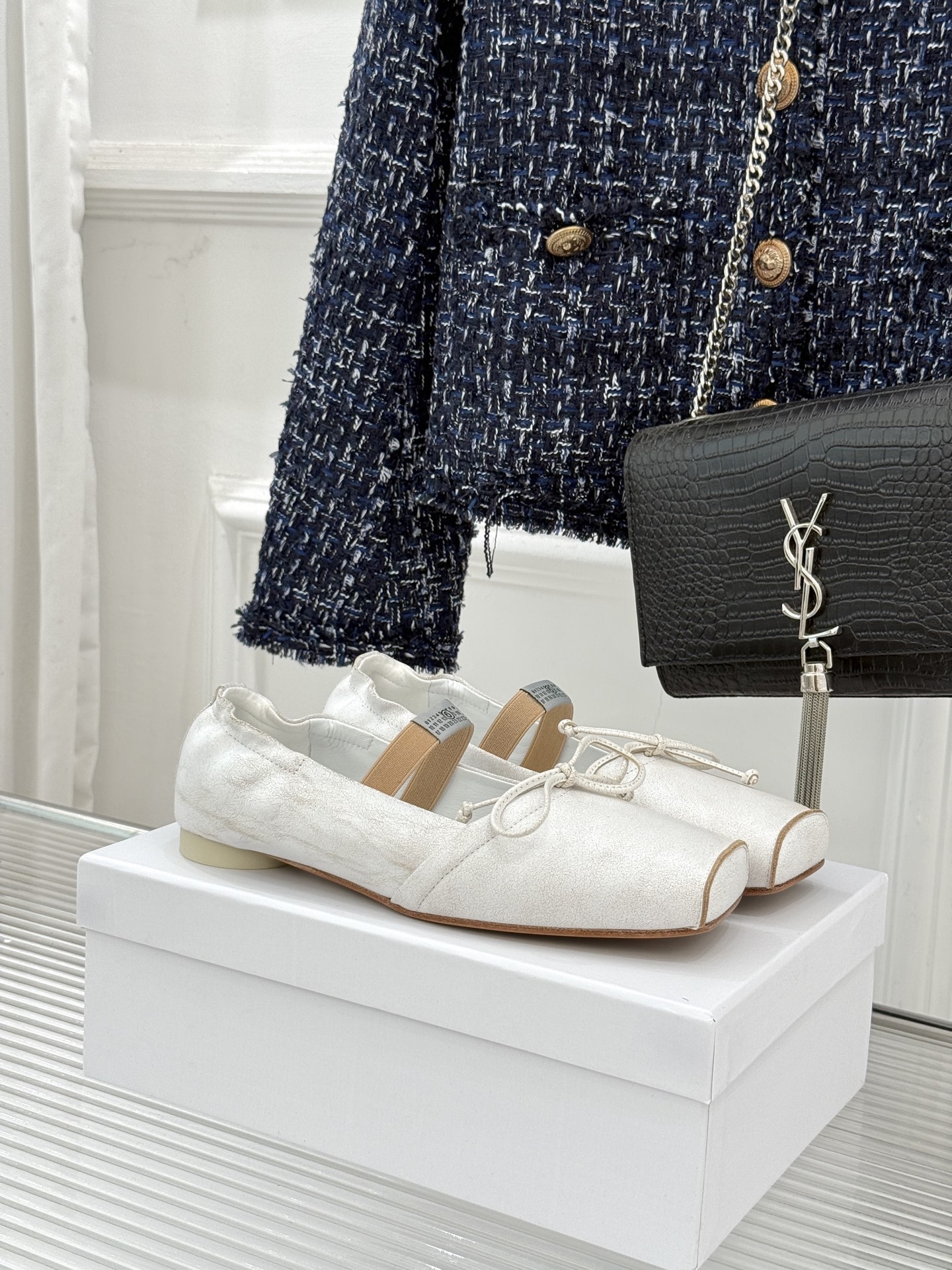 MaisonMargiela｜MM6马吉拉方头蝴蝶结凉拖芭蕾舞鞋当先锋解构主义邂逅夏日慵懒这双鞋为日常注