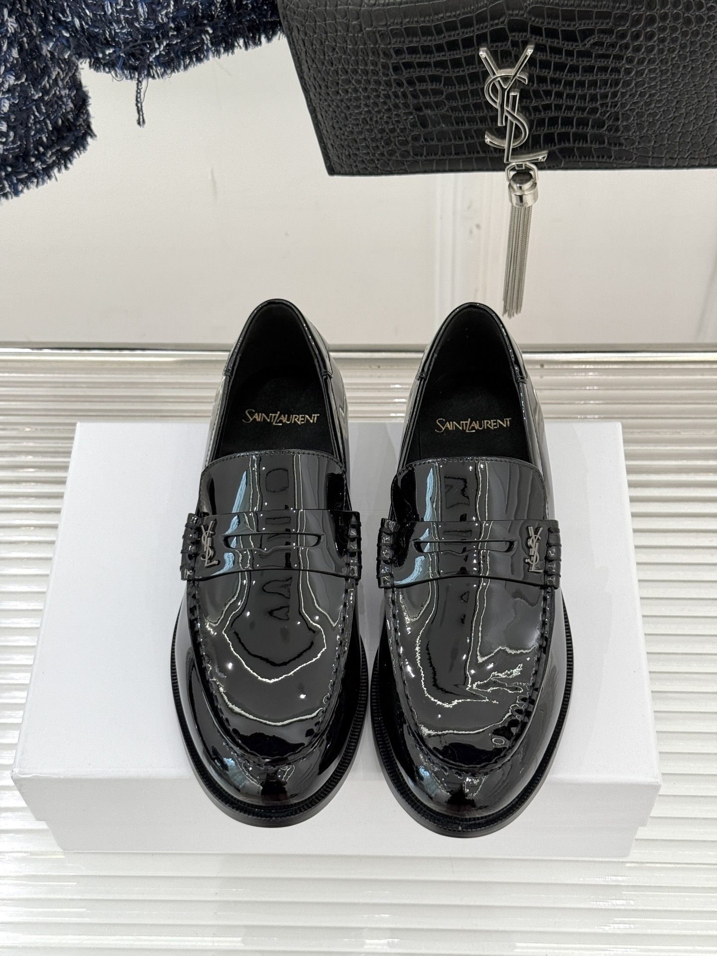 Saint Lauren*圣罗兰26WF新品YSL小logo情侣款乐福鞋标志性的小logo是这双鞋的灵魂