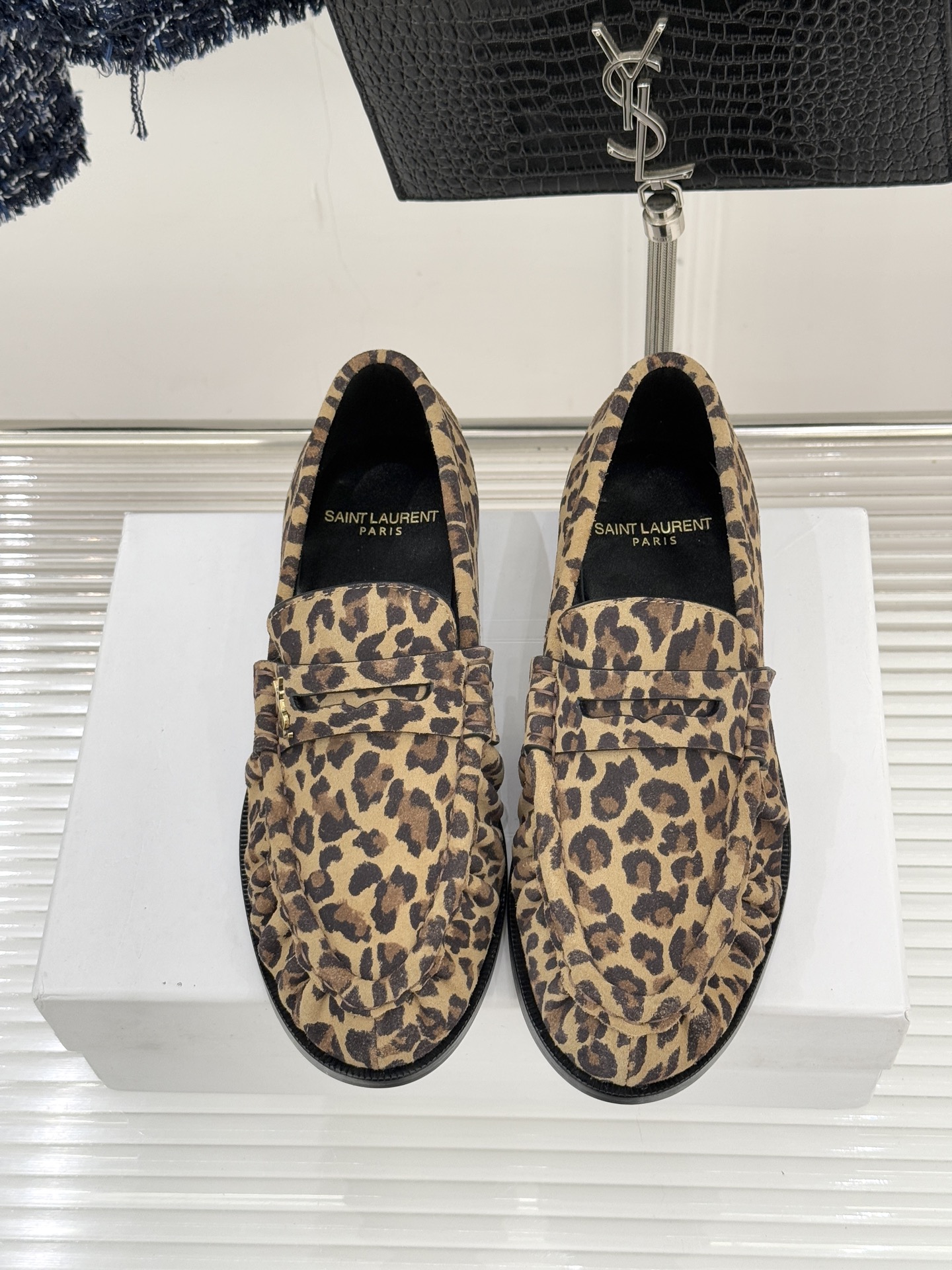 （配原版飞机盒）Saint Lauren*YSL圣罗兰25WF新品YSL小logo乐福鞋标志性的小log