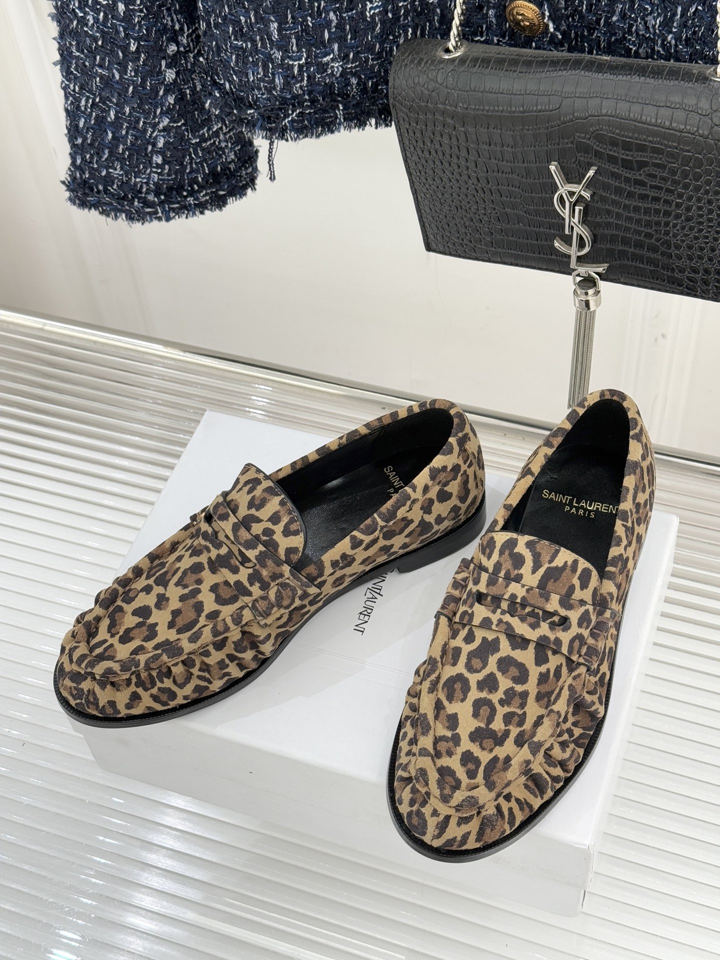 （配原版飞机盒）Saint Lauren*YSL圣罗兰25WF新品YSL小logo乐福鞋标志性的小log