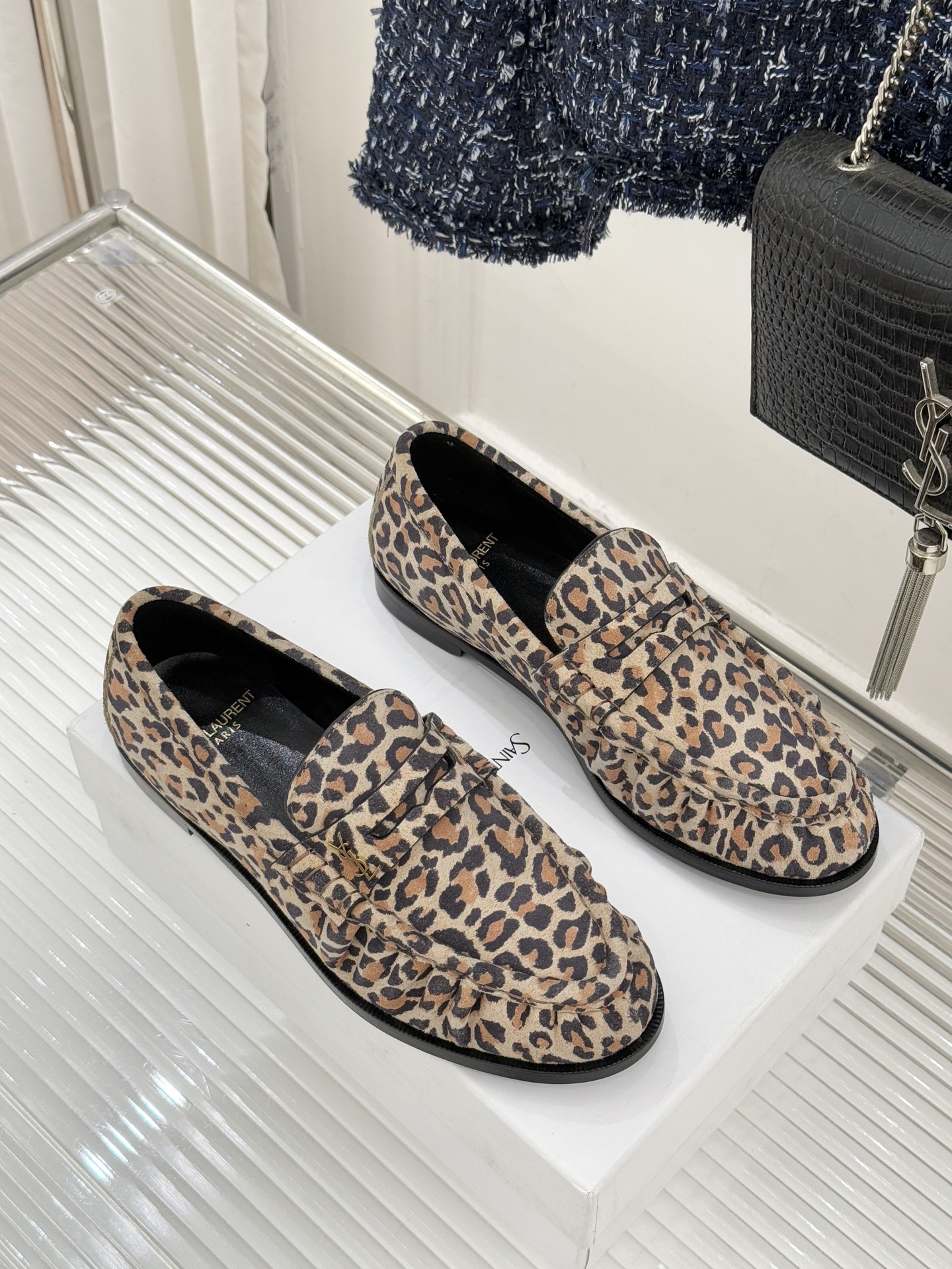 （配原版飞机盒）Saint Lauren*YSL圣罗兰25WF新品YSL小logo乐福鞋标志性的小log