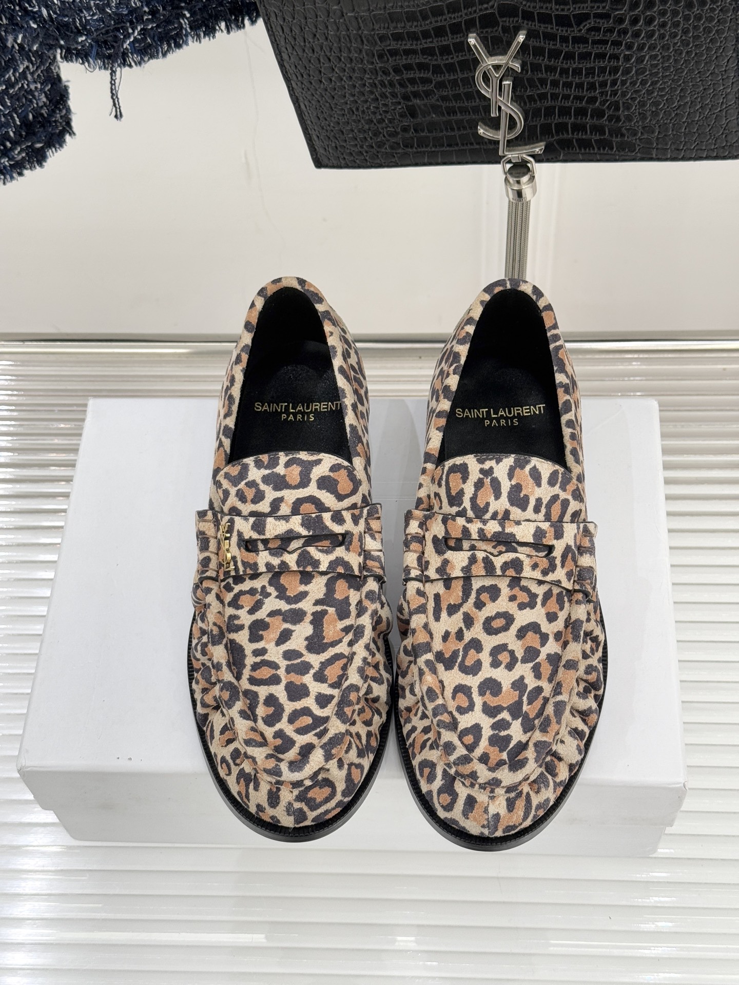 （配原版飞机盒）Saint Lauren*YSL圣罗兰25WF新品YSL小logo乐福鞋标志性的小log