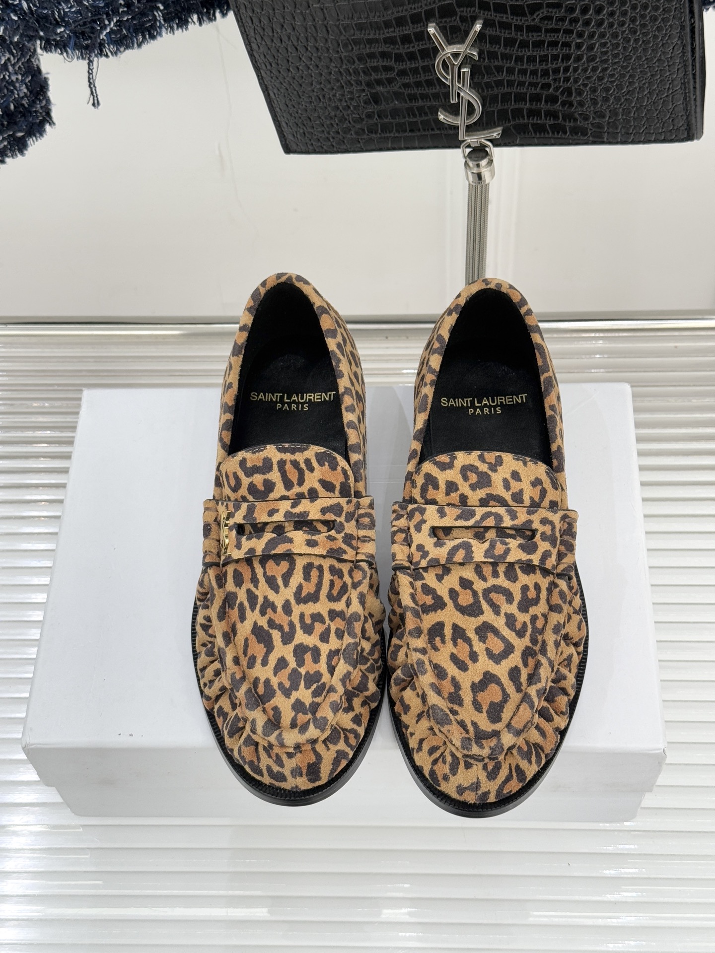 （配原版飞机盒）Saint Lauren*YSL圣罗兰25WF新品YSL小logo乐福鞋标志性的小log