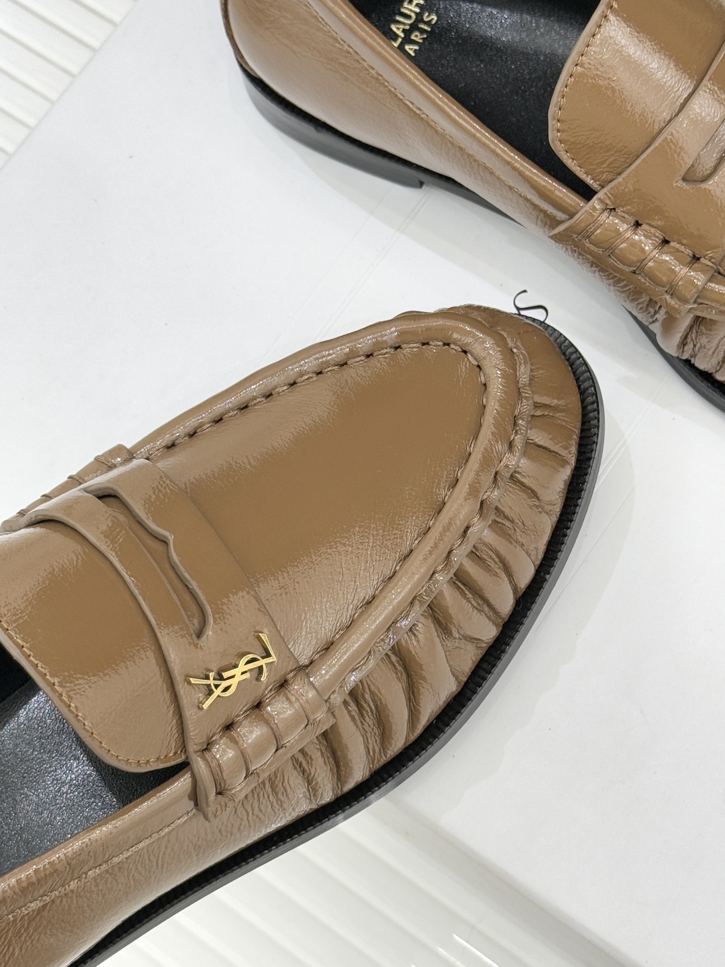 （配原版飞机盒）Saint Lauren*YSL圣罗兰25WF新品YSL小logo乐福鞋标志性的小log