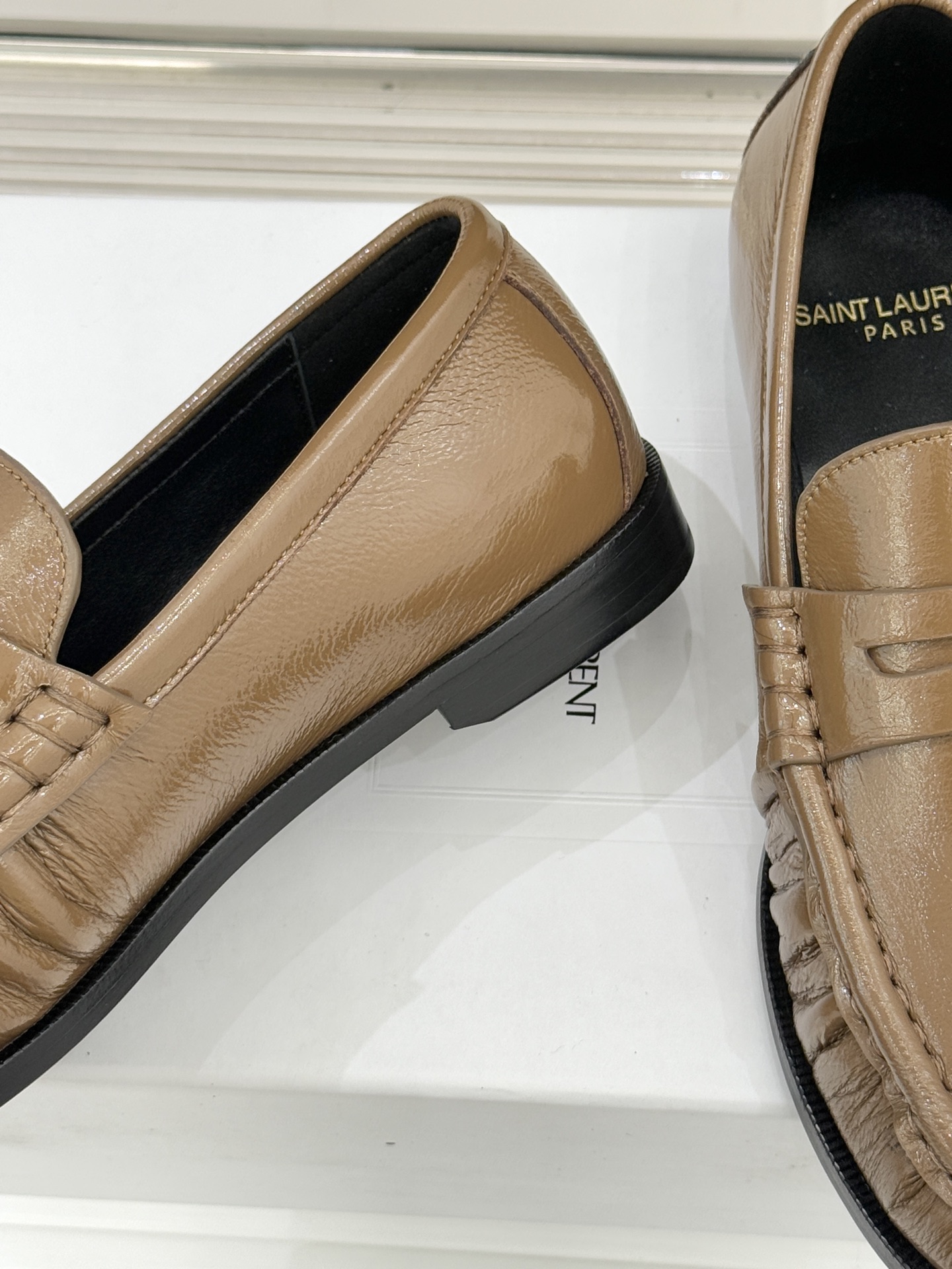 （配原版飞机盒）Saint Lauren*YSL圣罗兰25WF新品YSL小logo乐福鞋标志性的小log