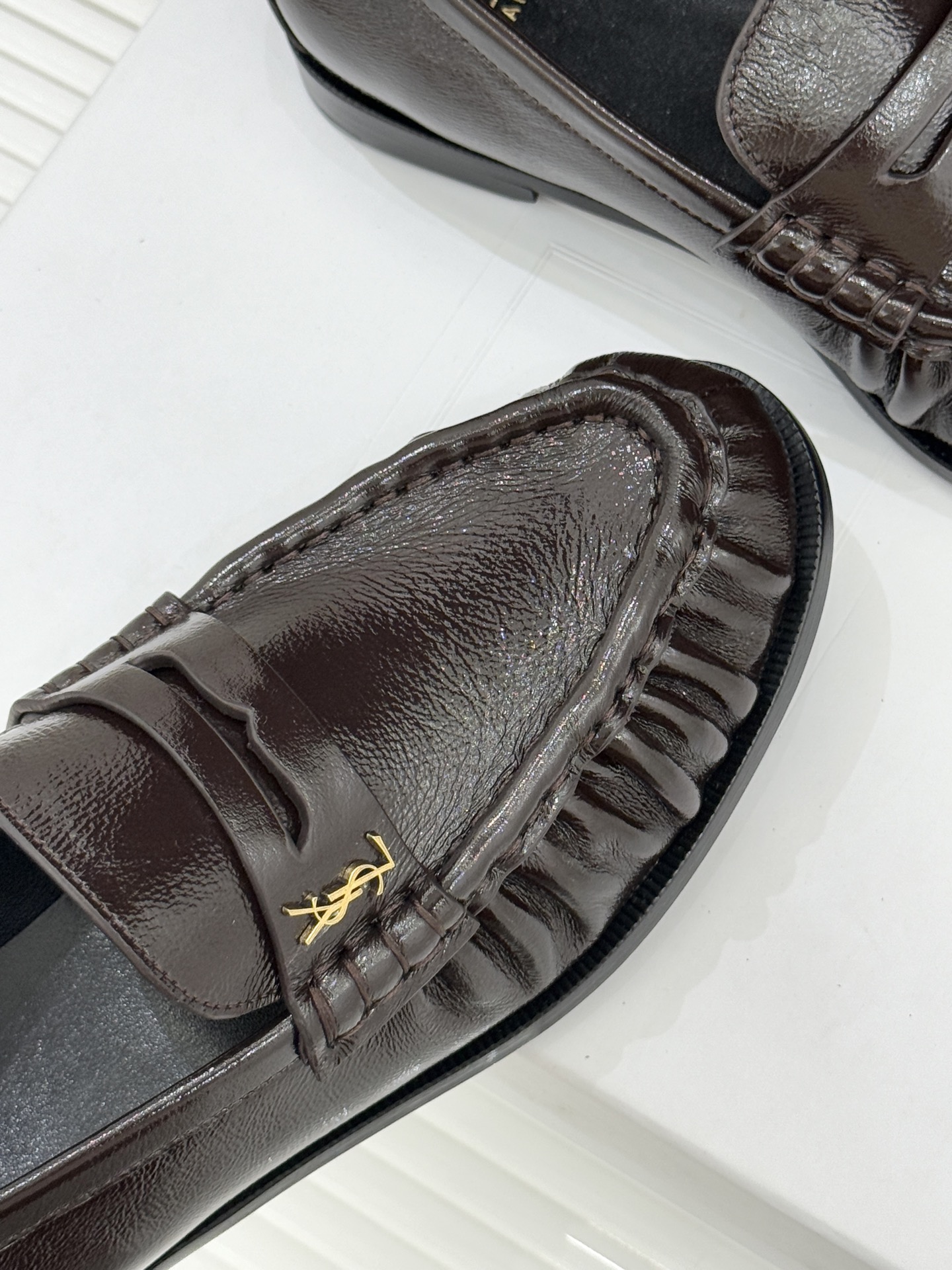 （配原版飞机盒）Saint Lauren*YSL圣罗兰25WF新品YSL小logo乐福鞋标志性的小log