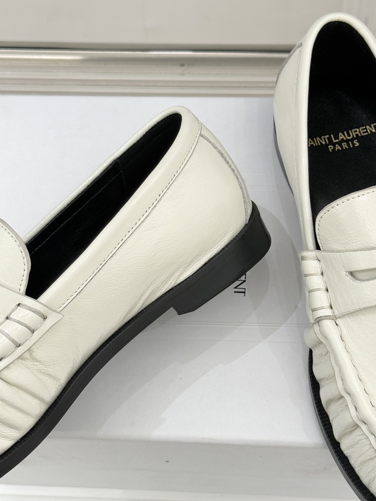 （配原版飞机盒）Saint Lauren*YSL圣罗兰25WF新品YSL小logo乐福鞋标志性的小log