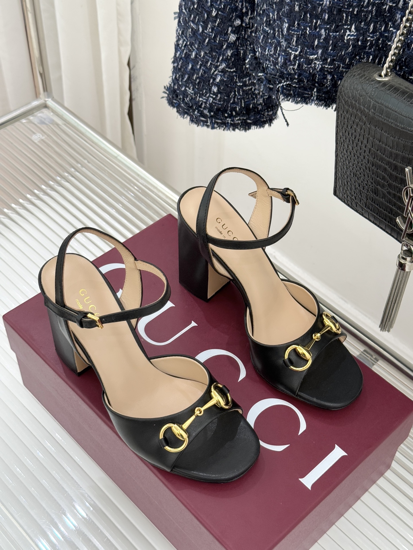 Gucci/古驰26WF新品马衔扣鱼嘴粗跟凉鞋G家2026春夏系列焕新经典它以意式松弛美学点亮夏日造型。