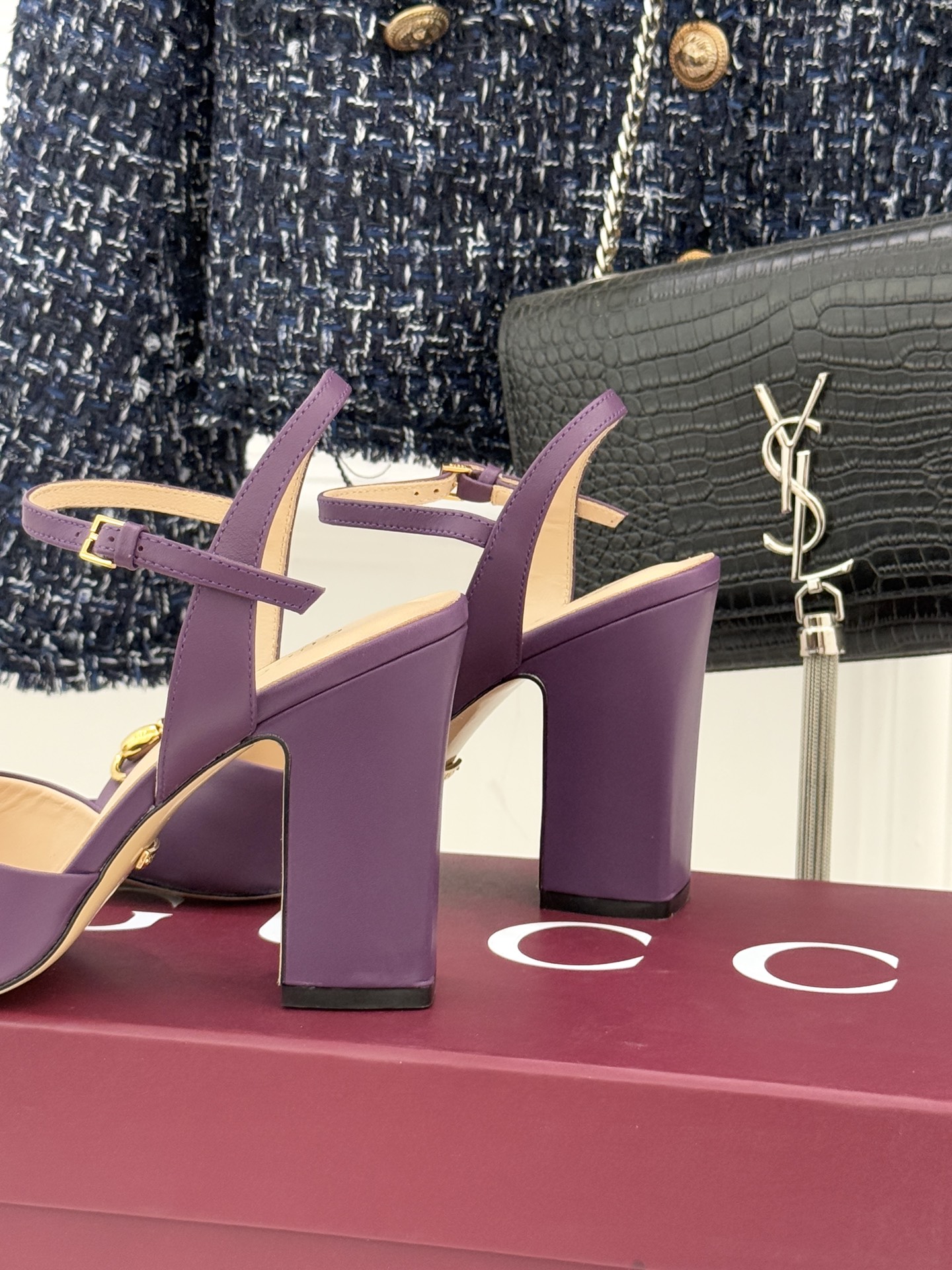 Gucci/古驰26WF新品马衔扣鱼嘴粗跟凉鞋G家2026春夏系列焕新经典它以意式松弛美学点亮夏日造型。