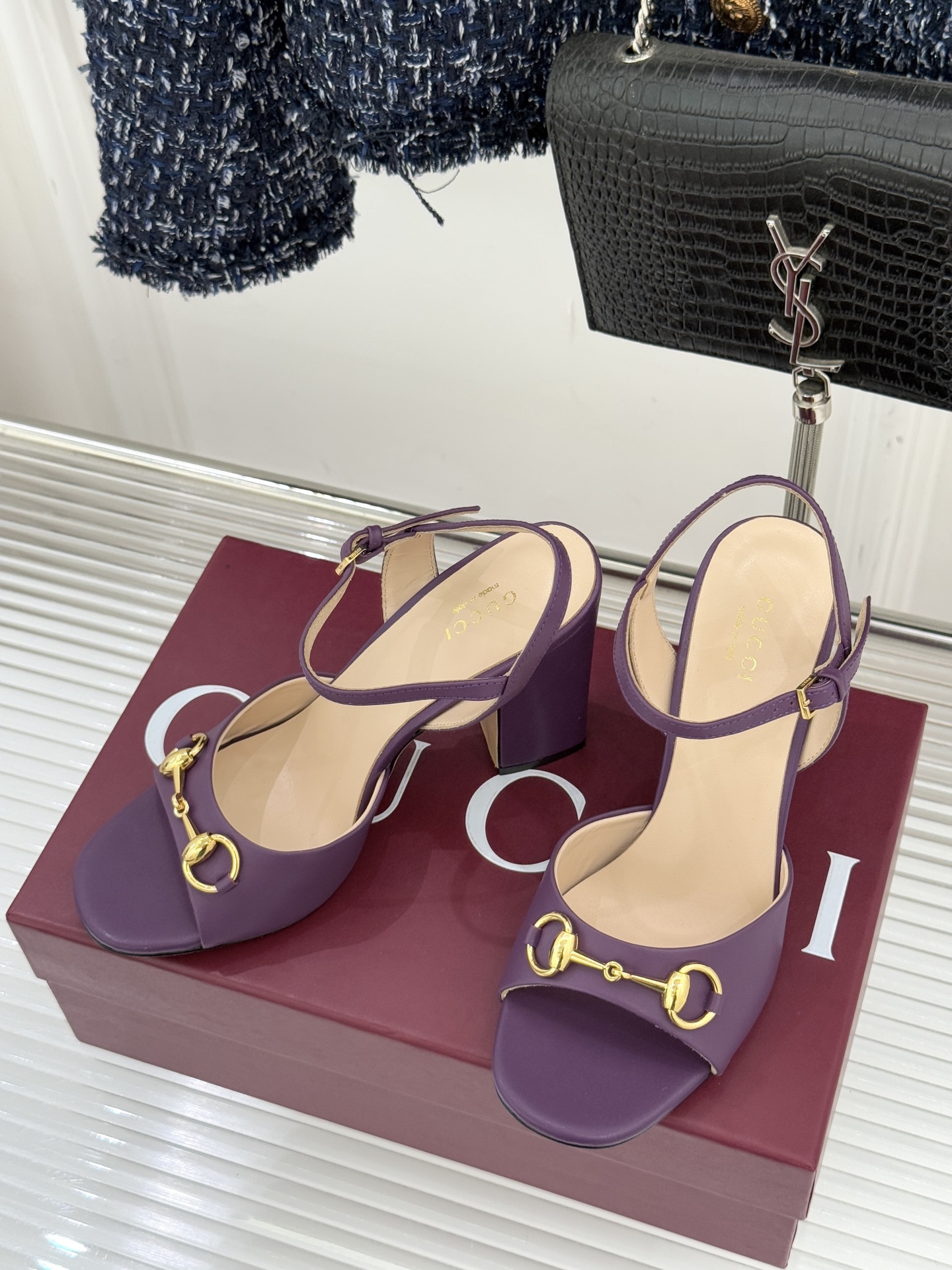 Gucci/古驰26WF新品马衔扣鱼嘴粗跟凉鞋G家2026春夏系列焕新经典它以意式松弛美学点亮夏日造型。