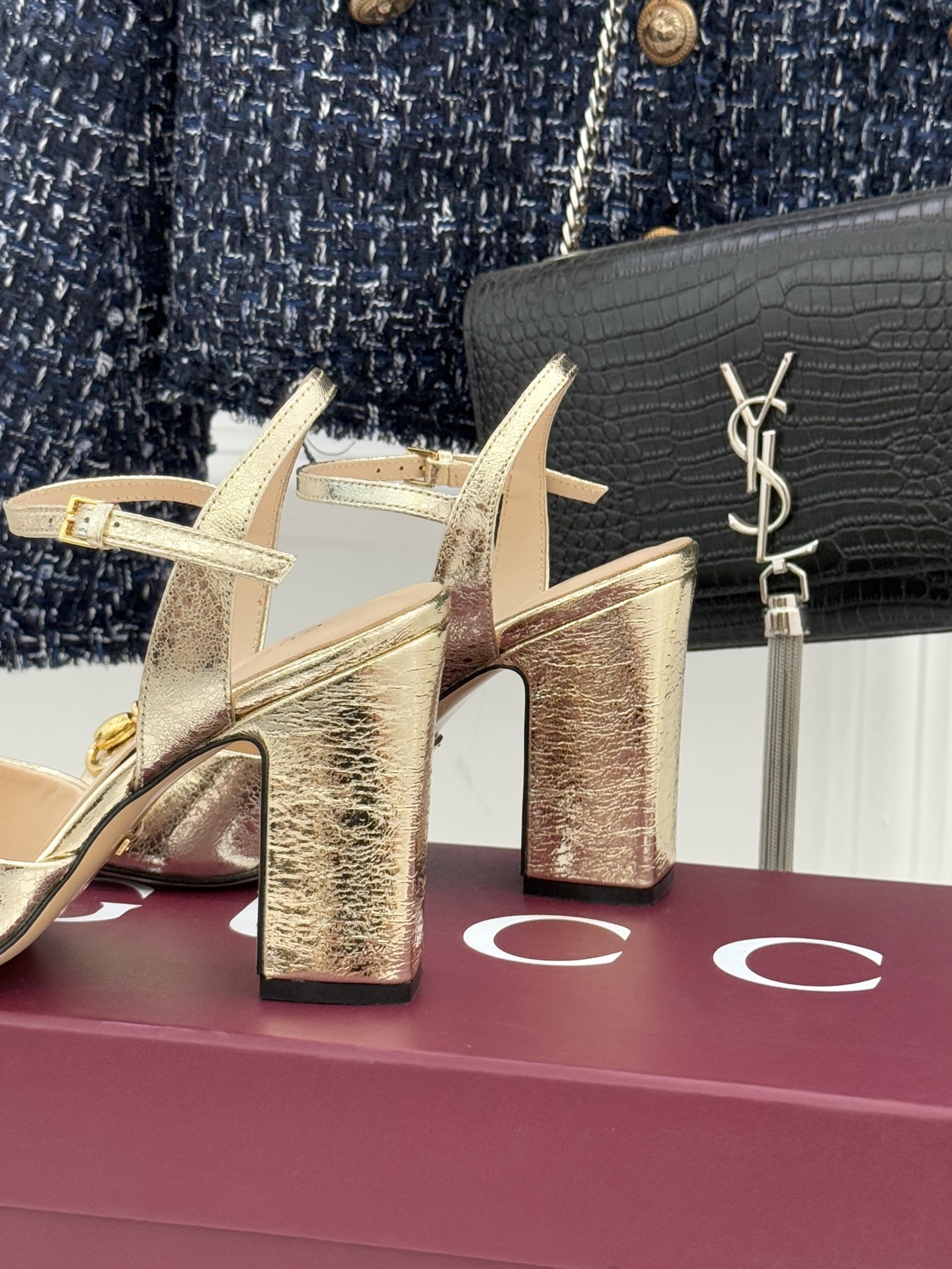 Gucci/古驰26WF新品马衔扣鱼嘴粗跟凉鞋G家2026春夏系列焕新经典它以意式松弛美学点亮夏日造型。