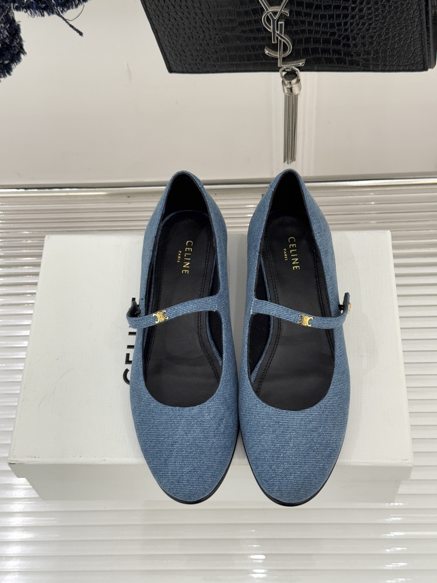 Celine/赛琳26WF新品凯旋门小logo一字带玛丽珍鞋Ce家2026春夏系列重塑法式经典这双玛丽珍