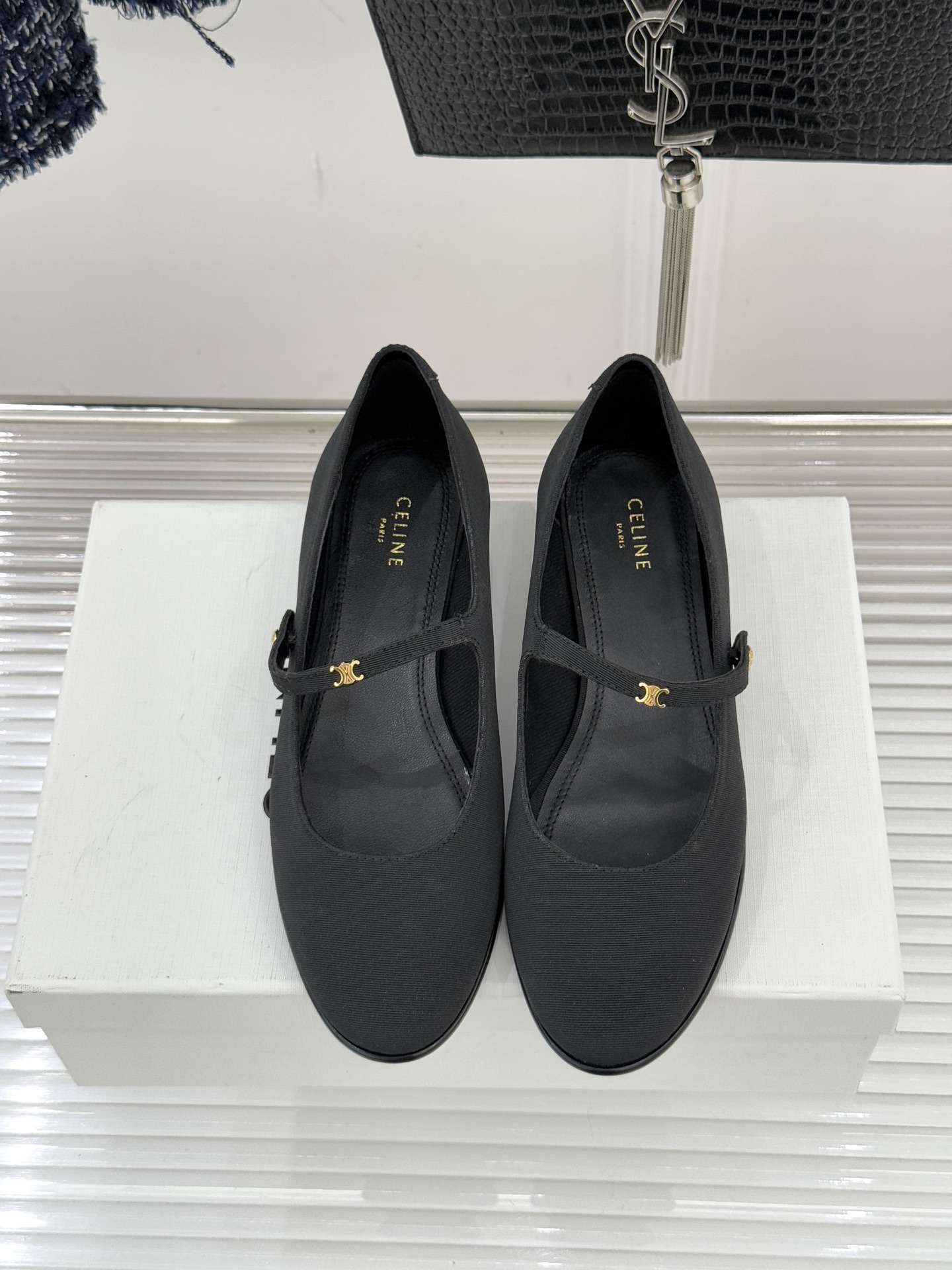 Celine/赛琳26WF新品凯旋门小logo一字带玛丽珍鞋Ce家2026春夏系列重塑法式经典这双玛丽珍