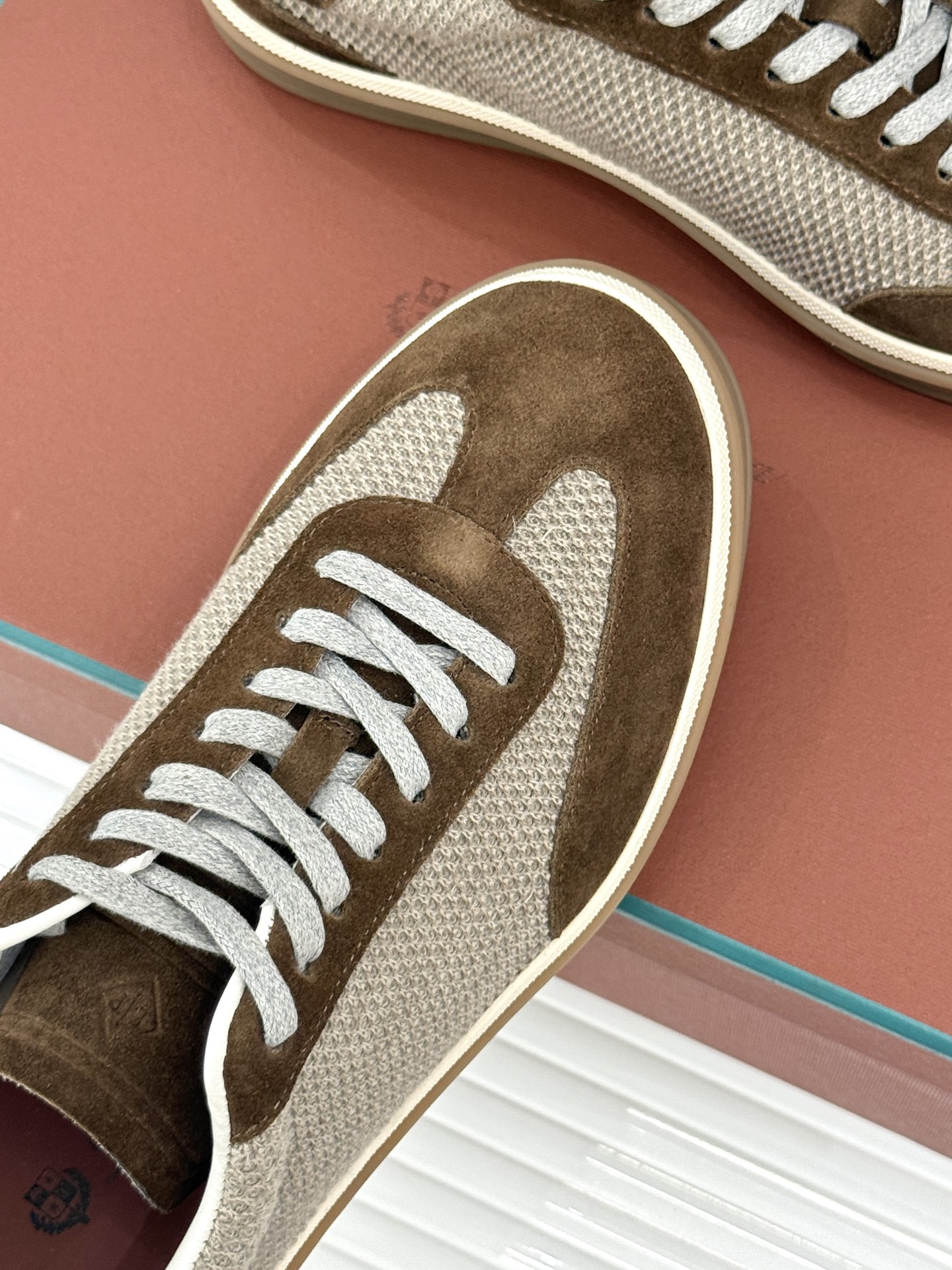 （配原版飞机盒）Loro Piana/LP Tennis Walk情侣款经典复古休闲德训鞋很松弛的老钱风