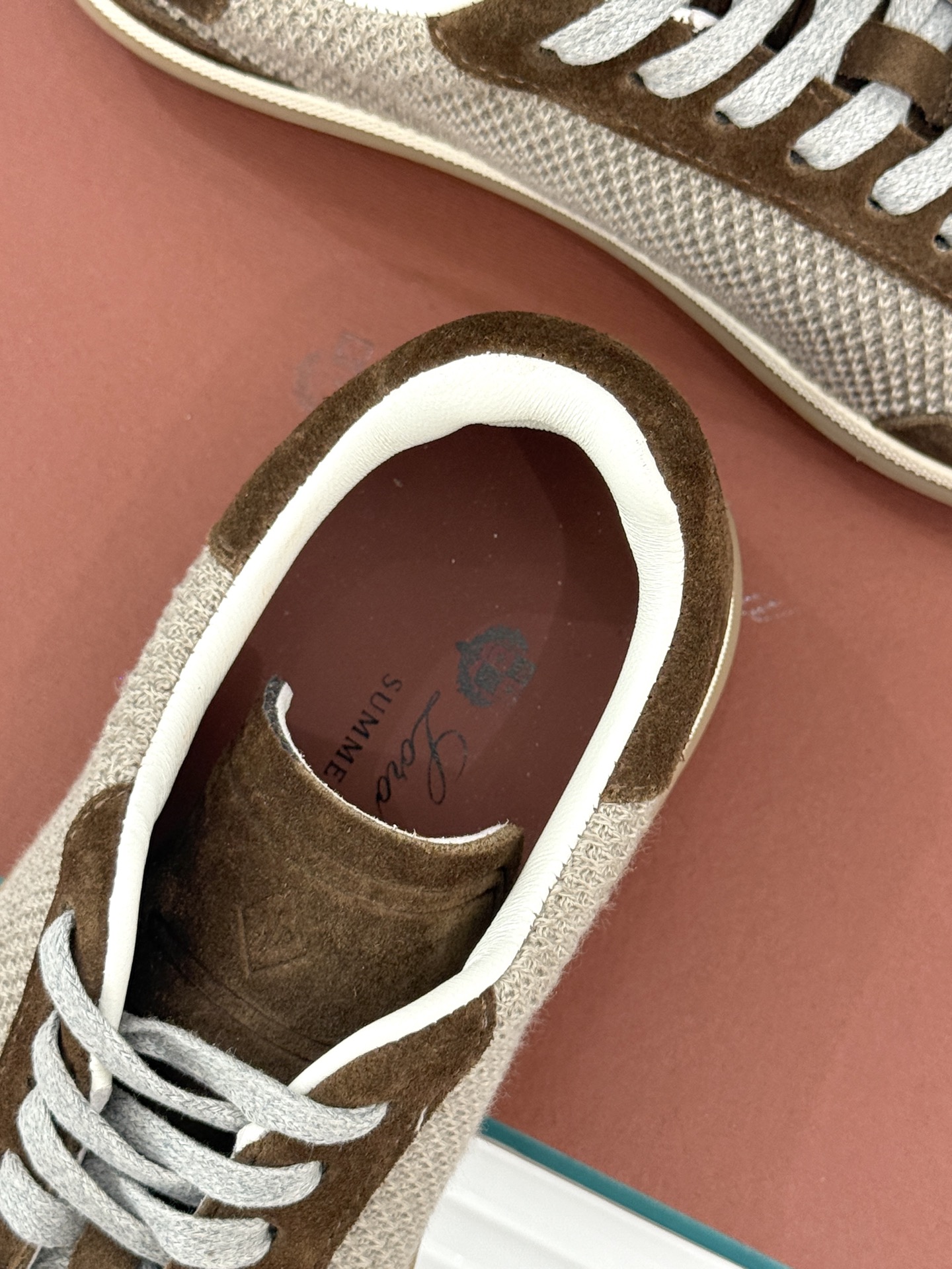 （配原版飞机盒）Loro Piana/LP Tennis Walk情侣款经典复古休闲德训鞋很松弛的老钱风