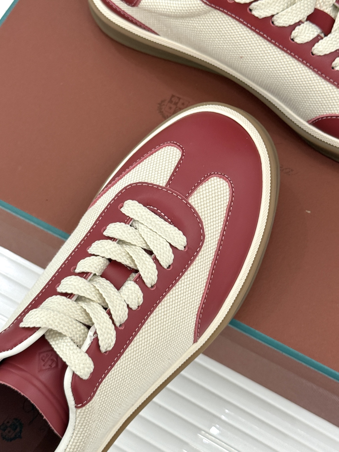 （配原版飞机盒）Loro Piana/LP Tennis Walk情侣款经典复古休闲德训鞋很松弛的老钱风