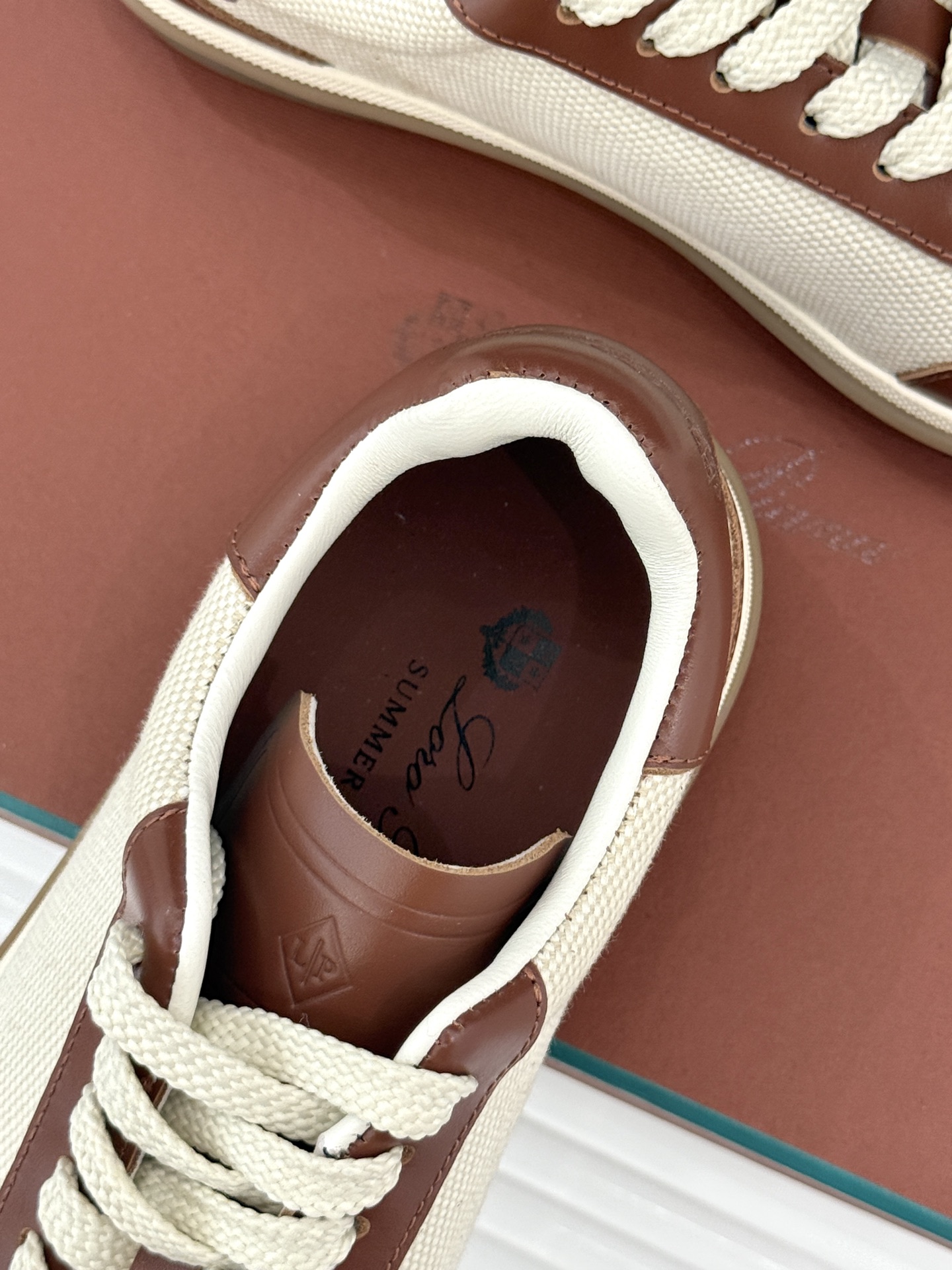 （配原版飞机盒）Loro Piana/LP Tennis Walk情侣款经典复古休闲德训鞋很松弛的老钱风