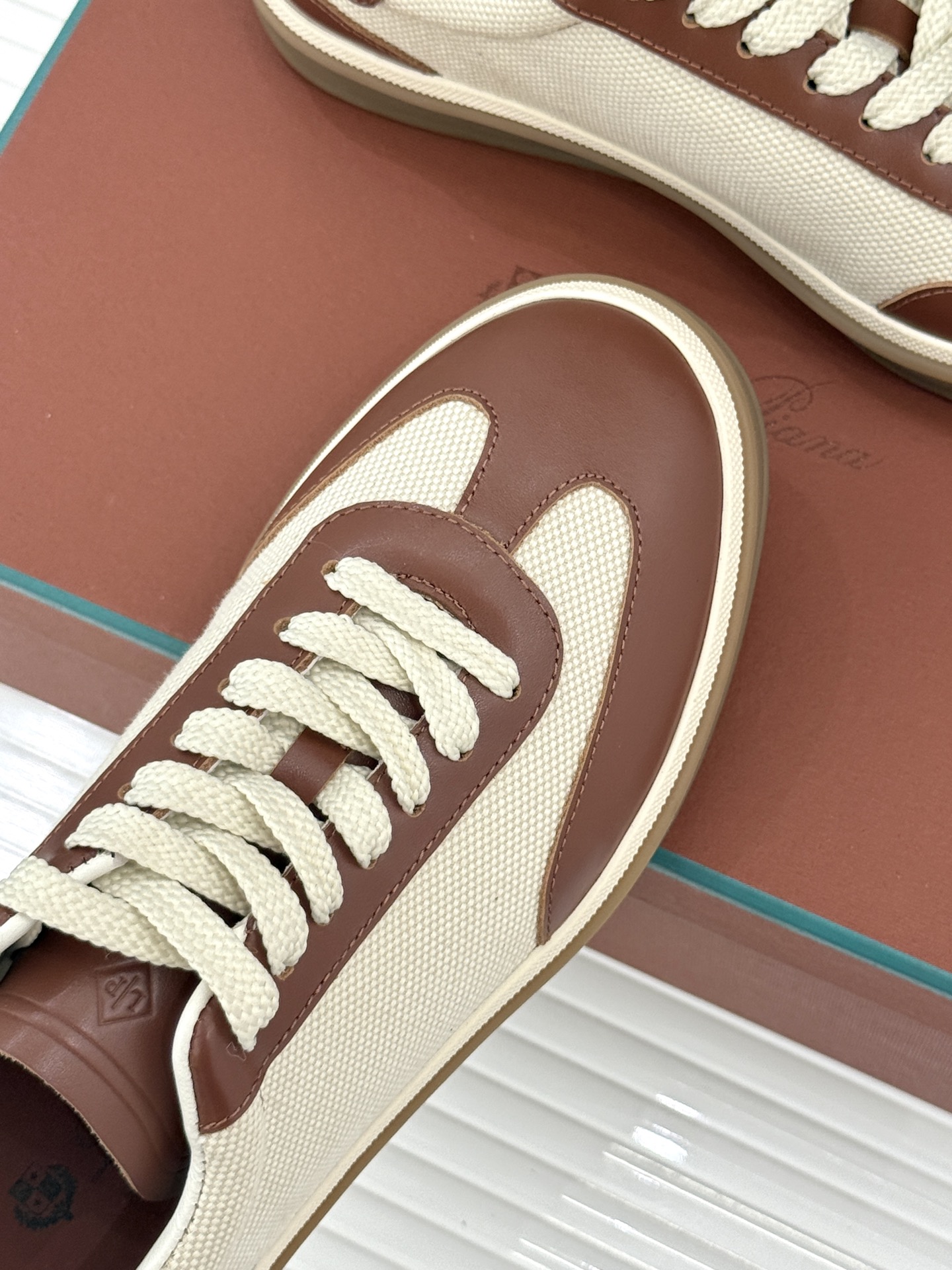 （配原版飞机盒）Loro Piana/LP Tennis Walk情侣款经典复古休闲德训鞋很松弛的老钱风