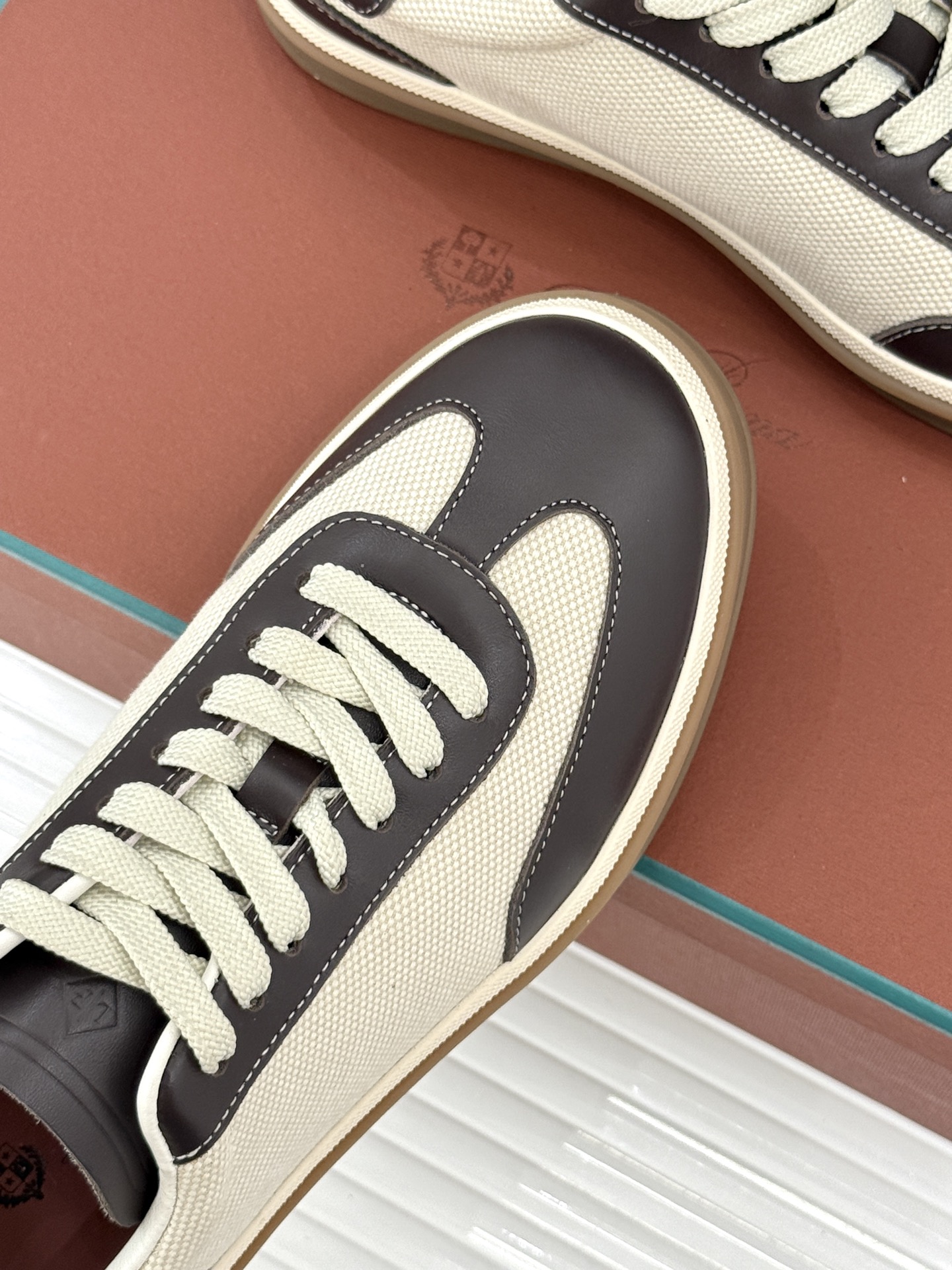 （配原版飞机盒）Loro Piana/LP Tennis Walk情侣款经典复古休闲德训鞋很松弛的老钱风