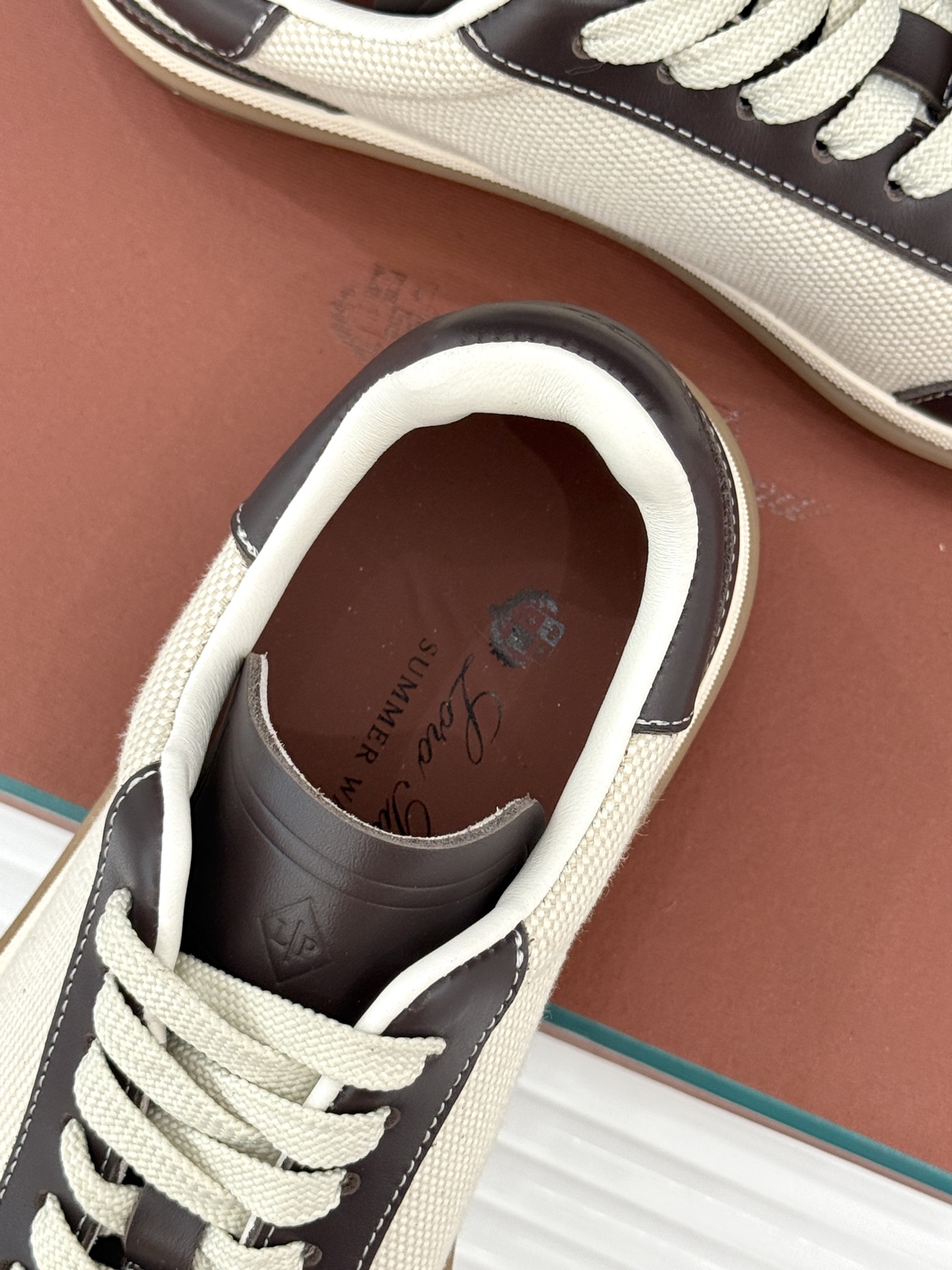 （配原版飞机盒）Loro Piana/LP Tennis Walk情侣款经典复古休闲德训鞋很松弛的老钱风