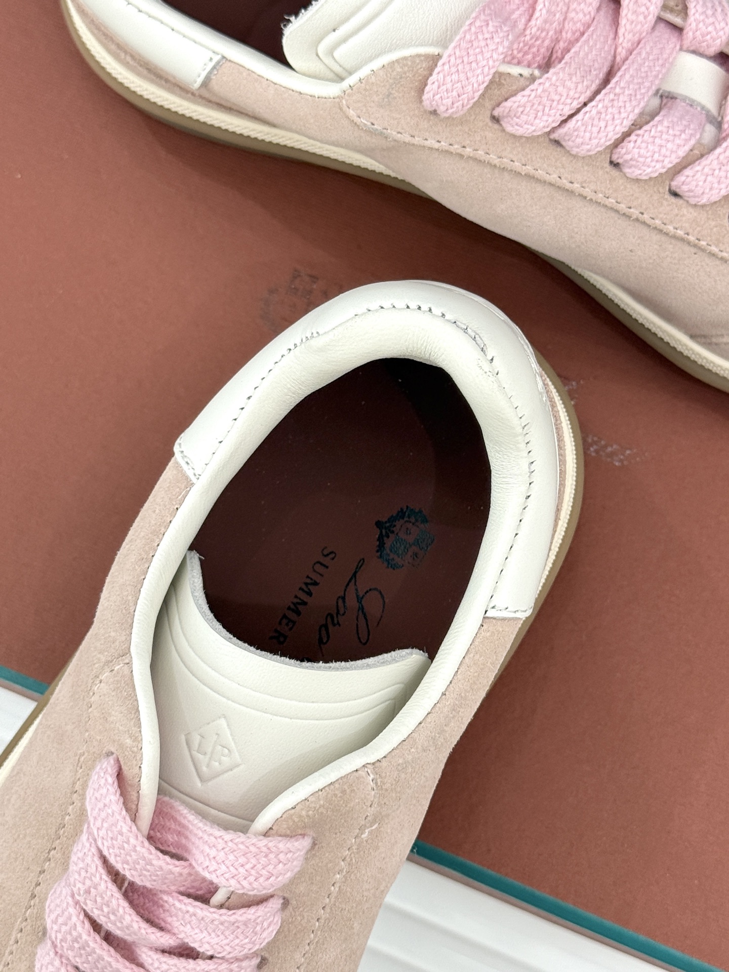 （配原版飞机盒）Loro Piana/LP Tennis Walk情侣款经典复古休闲德训鞋很松弛的老钱风