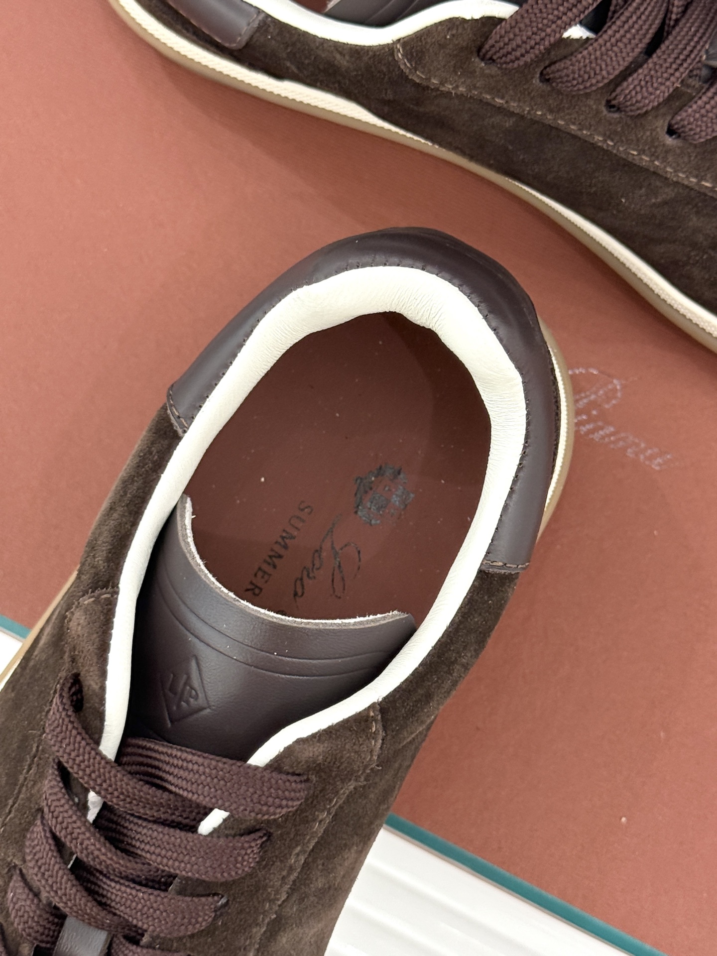 （配原版飞机盒）Loro Piana/LP Tennis Walk情侣款经典复古休闲德训鞋很松弛的老钱风