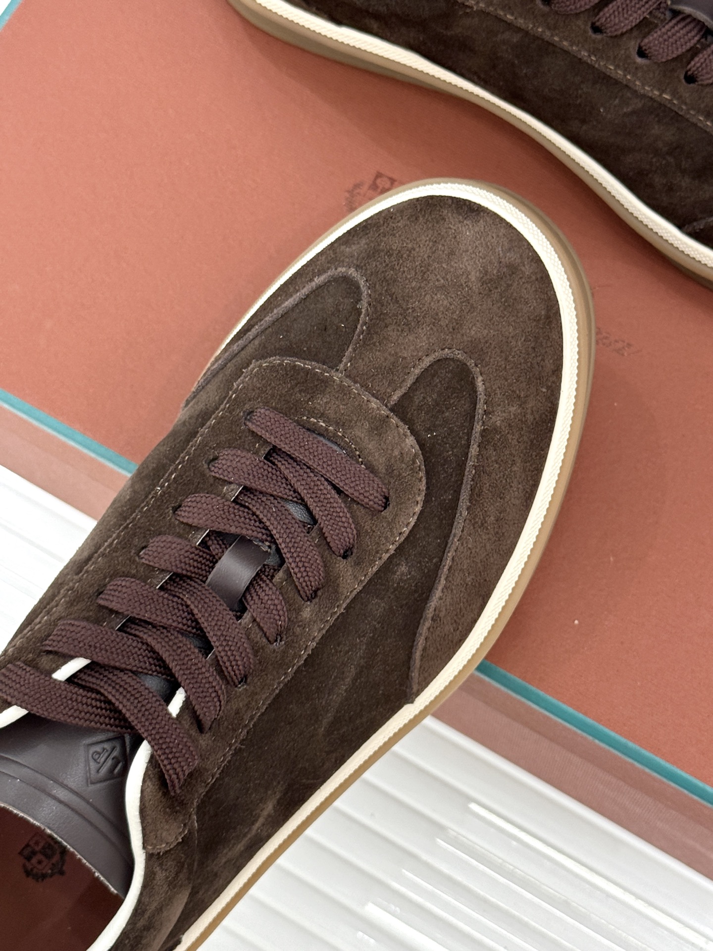 （配原版飞机盒）Loro Piana/LP Tennis Walk情侣款经典复古休闲德训鞋很松弛的老钱风