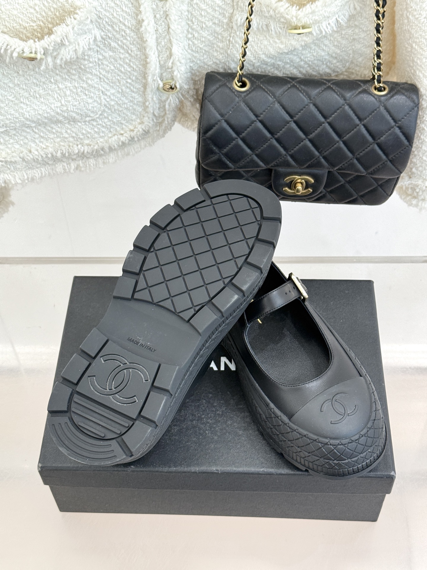 CHANE*｜小香26P双C厚底松糕玛丽珍鞋将复古玛丽珍与摩登松糕底精妙融合重塑法式优雅新范式 高级感满