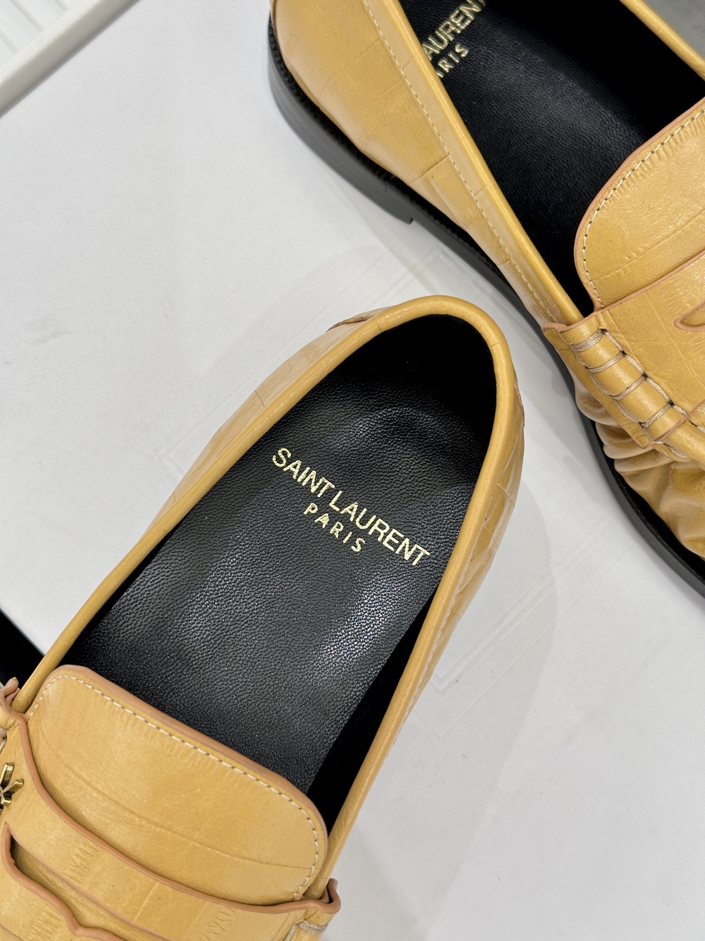 （配原版飞机盒）Saint Lauren*YSL圣罗兰26WF新品YSL小logo乐福鞋标志性的小log